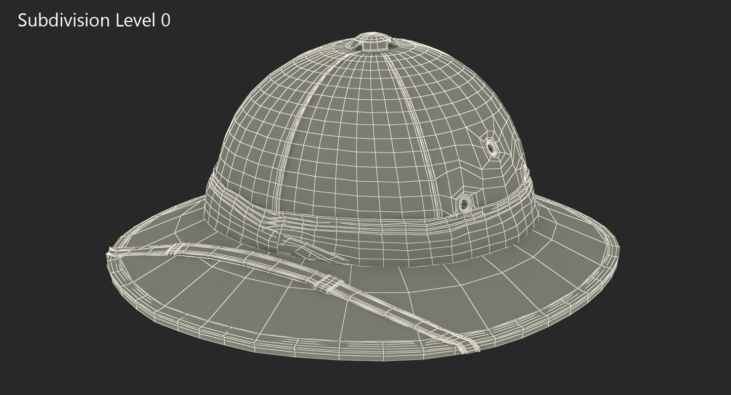 3D Tropical Helmet Dirty