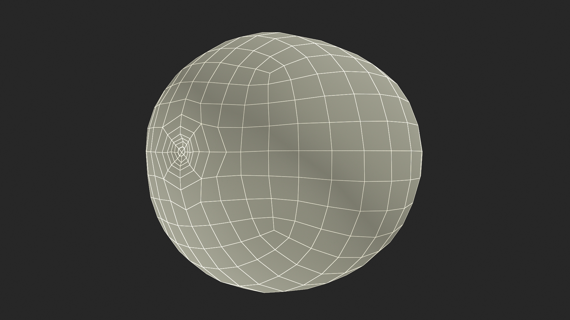 3D model Round Stripped Watermelon