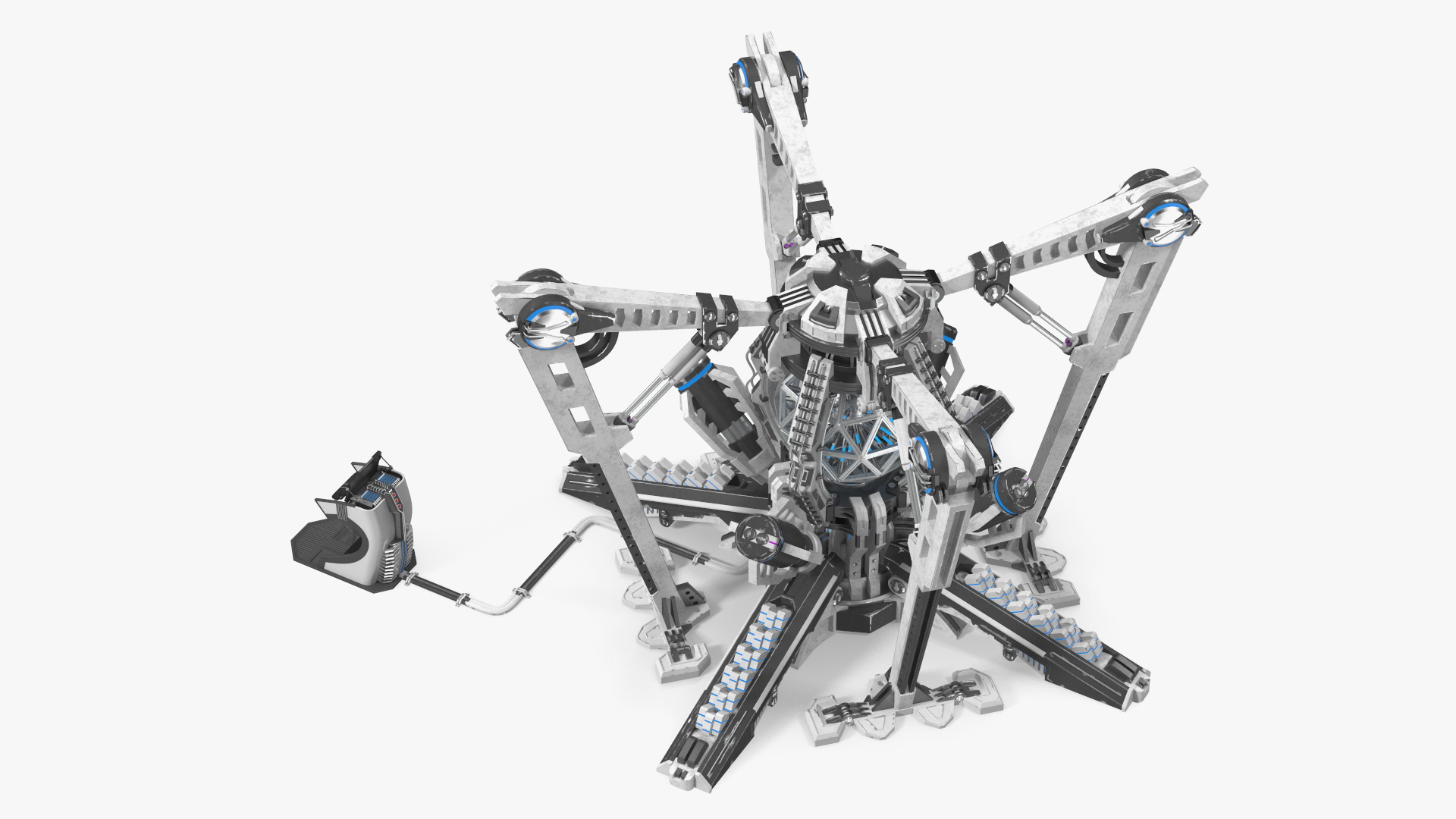 3D Futuristic Nuclear Reactor