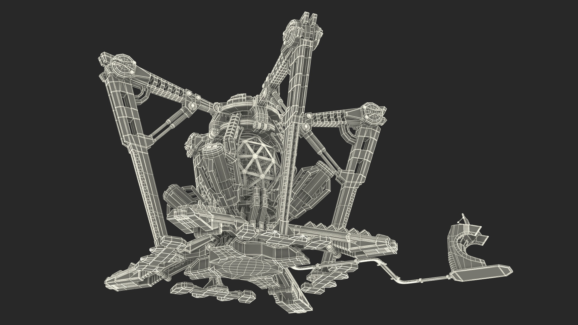 3D Futuristic Nuclear Reactor
