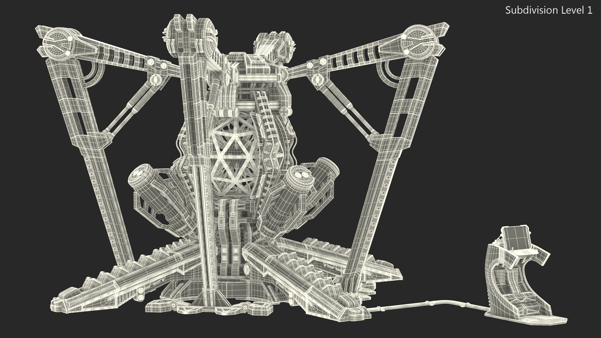 3D Futuristic Nuclear Reactor