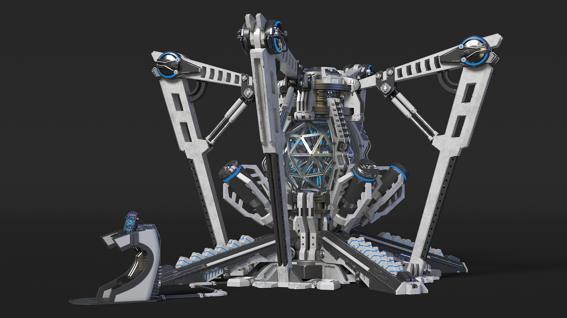 3D Futuristic Nuclear Reactor
