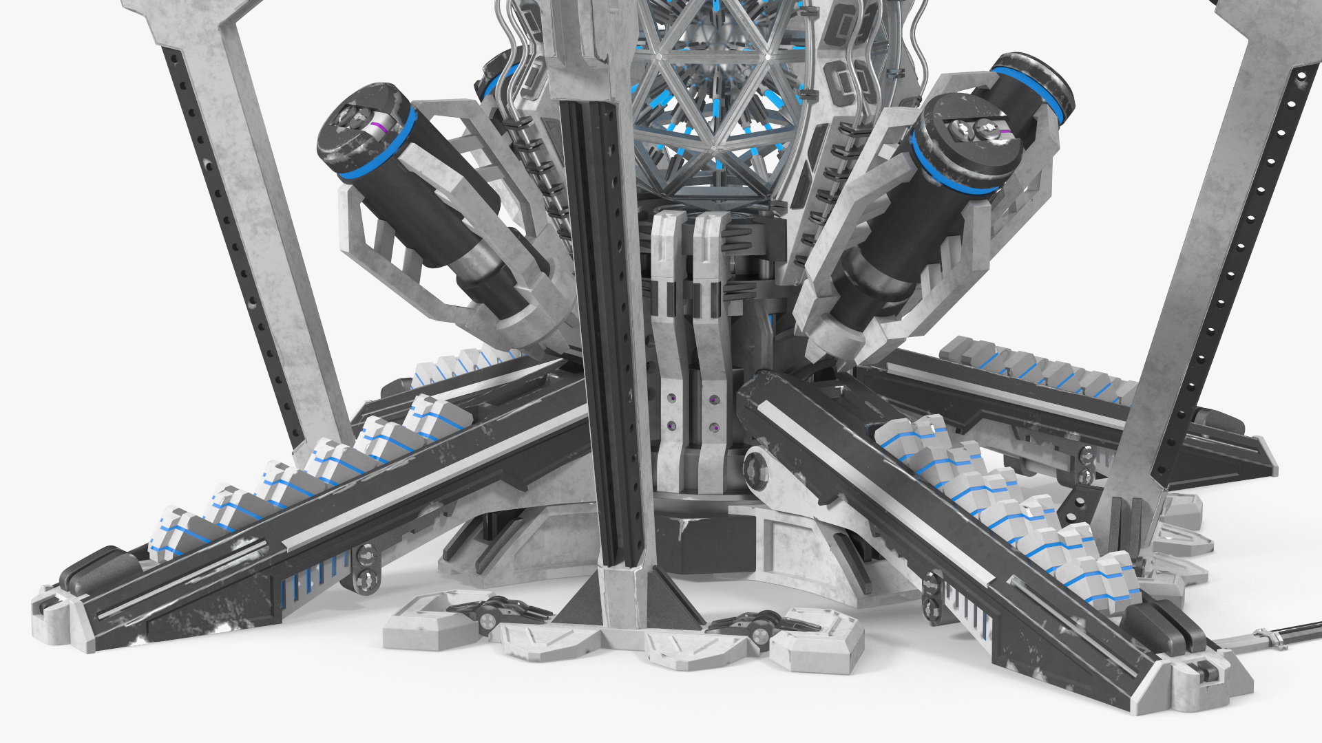 3D Futuristic Nuclear Reactor