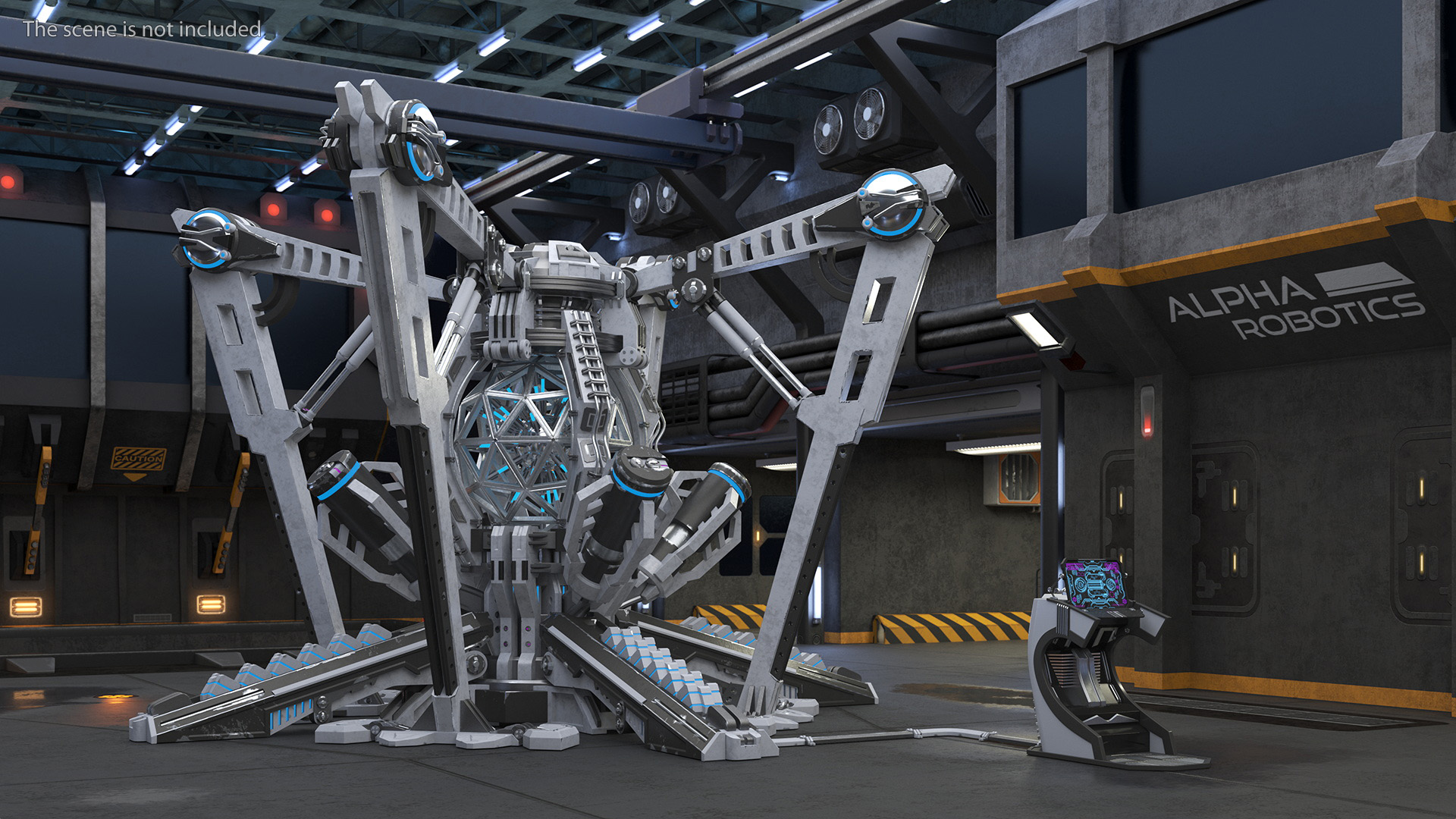 3D Futuristic Nuclear Reactor
