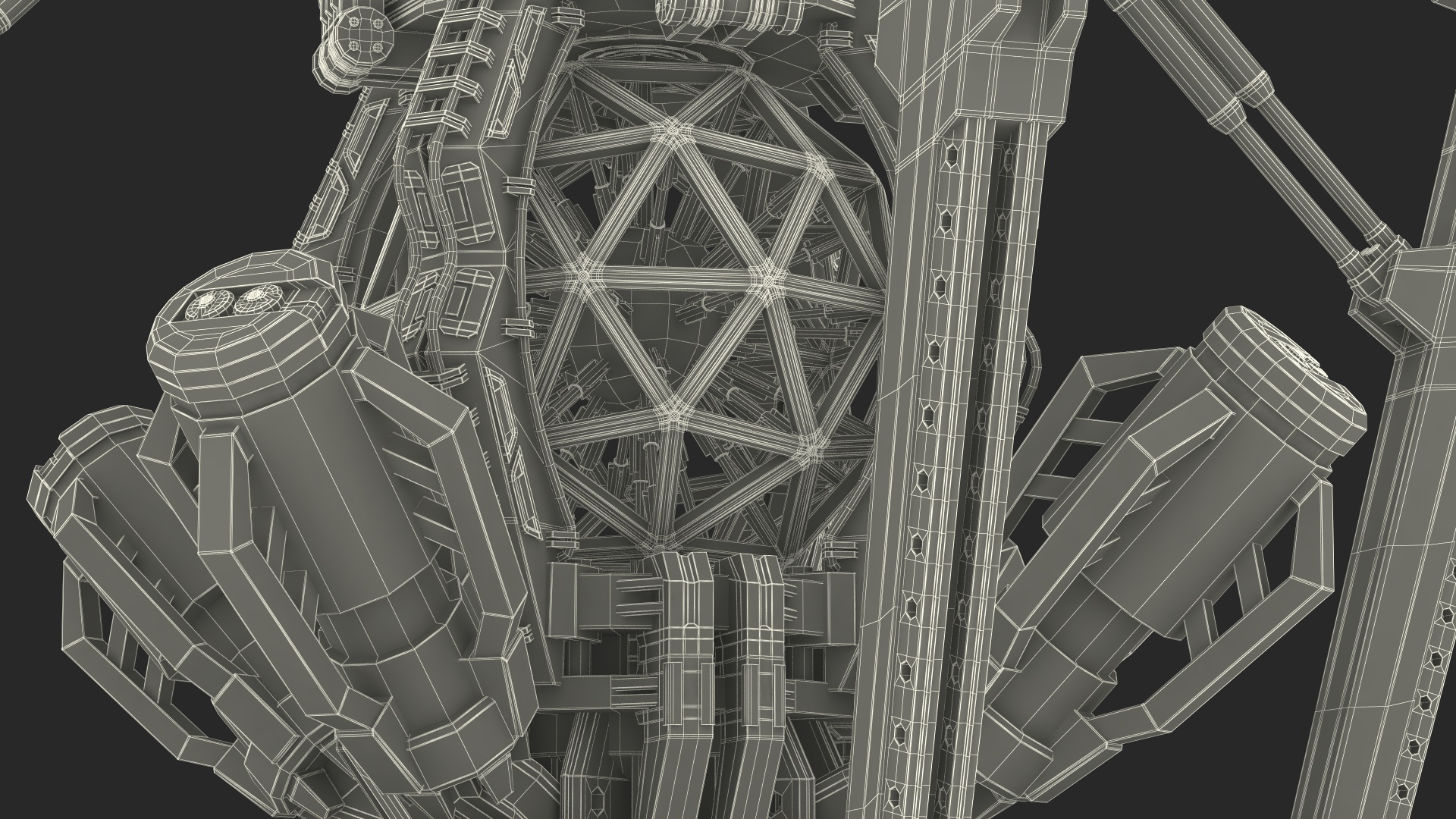 3D Futuristic Nuclear Reactor