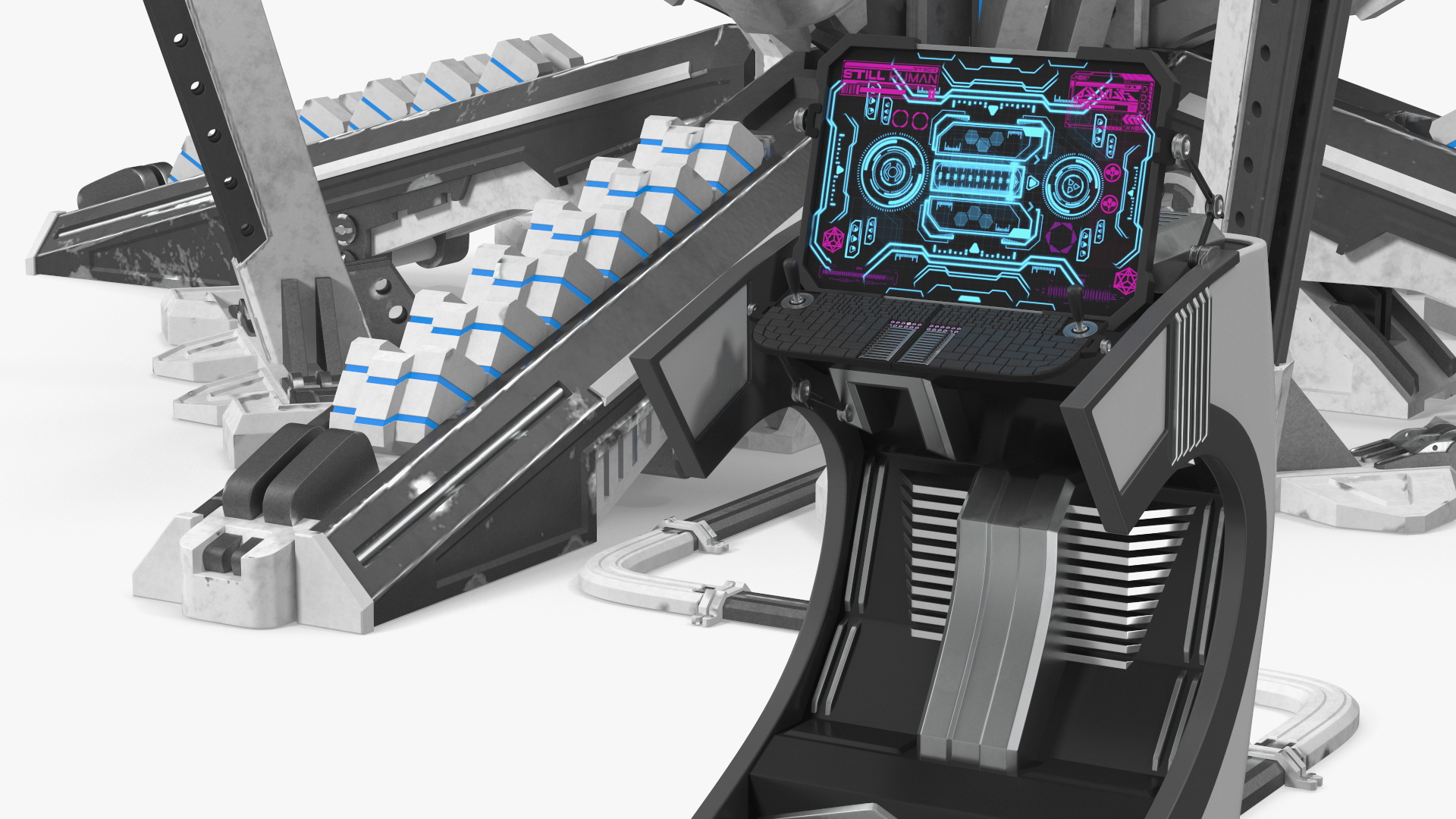 3D Futuristic Nuclear Reactor