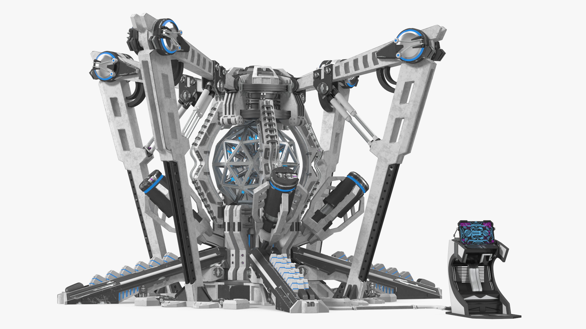 3D Futuristic Nuclear Reactor