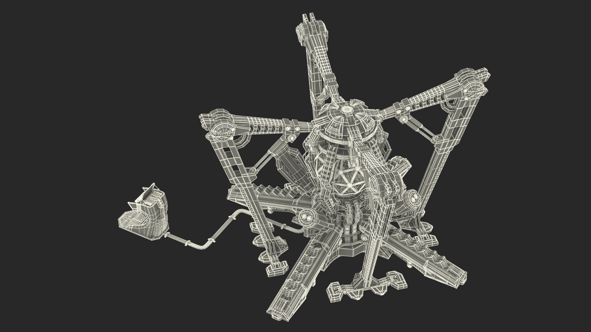 3D Futuristic Nuclear Reactor