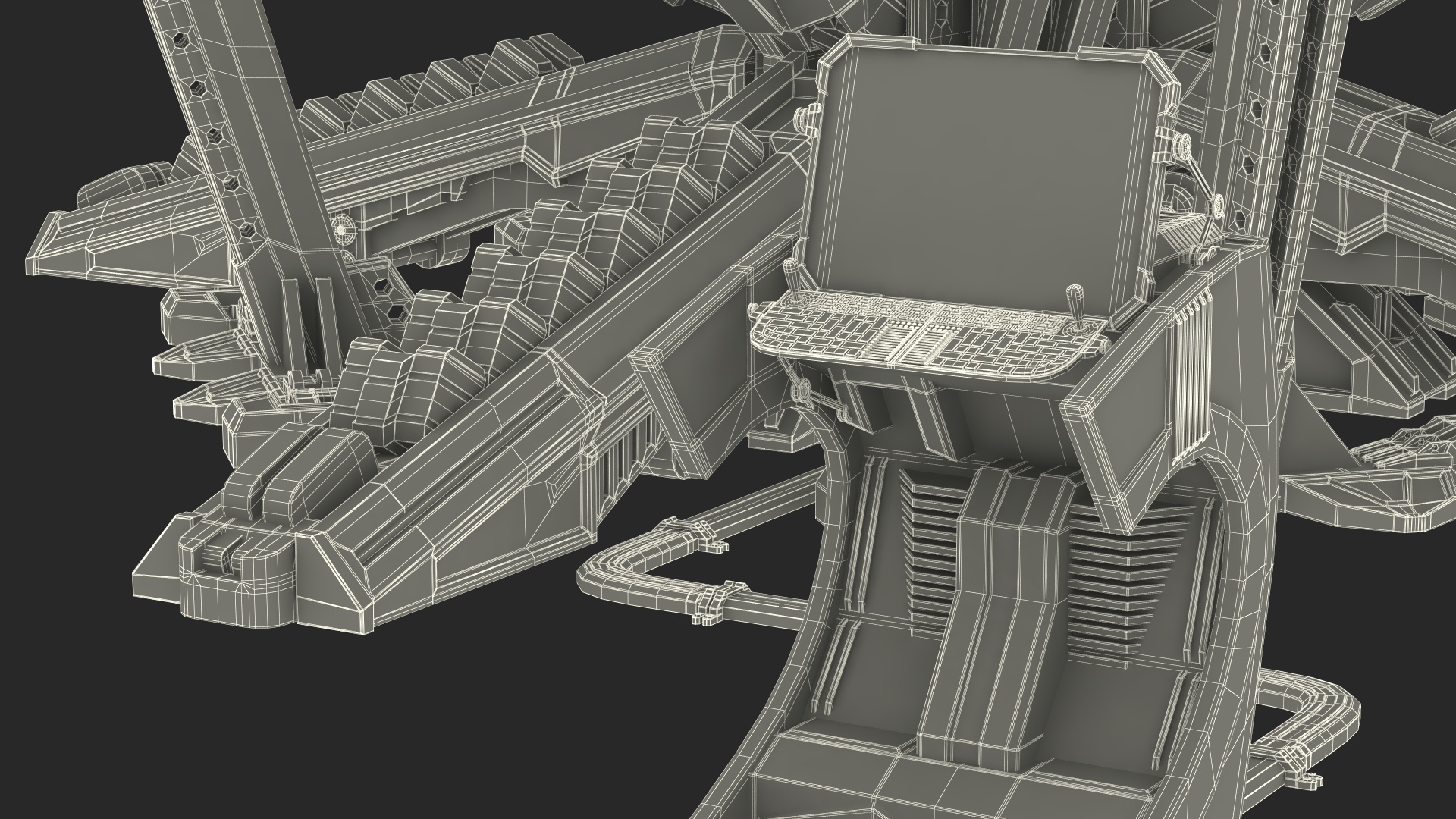 3D Futuristic Nuclear Reactor