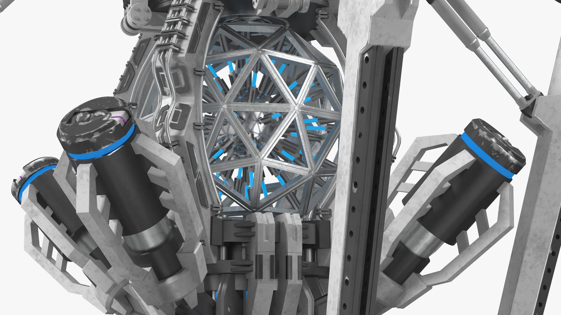 3D Futuristic Nuclear Reactor
