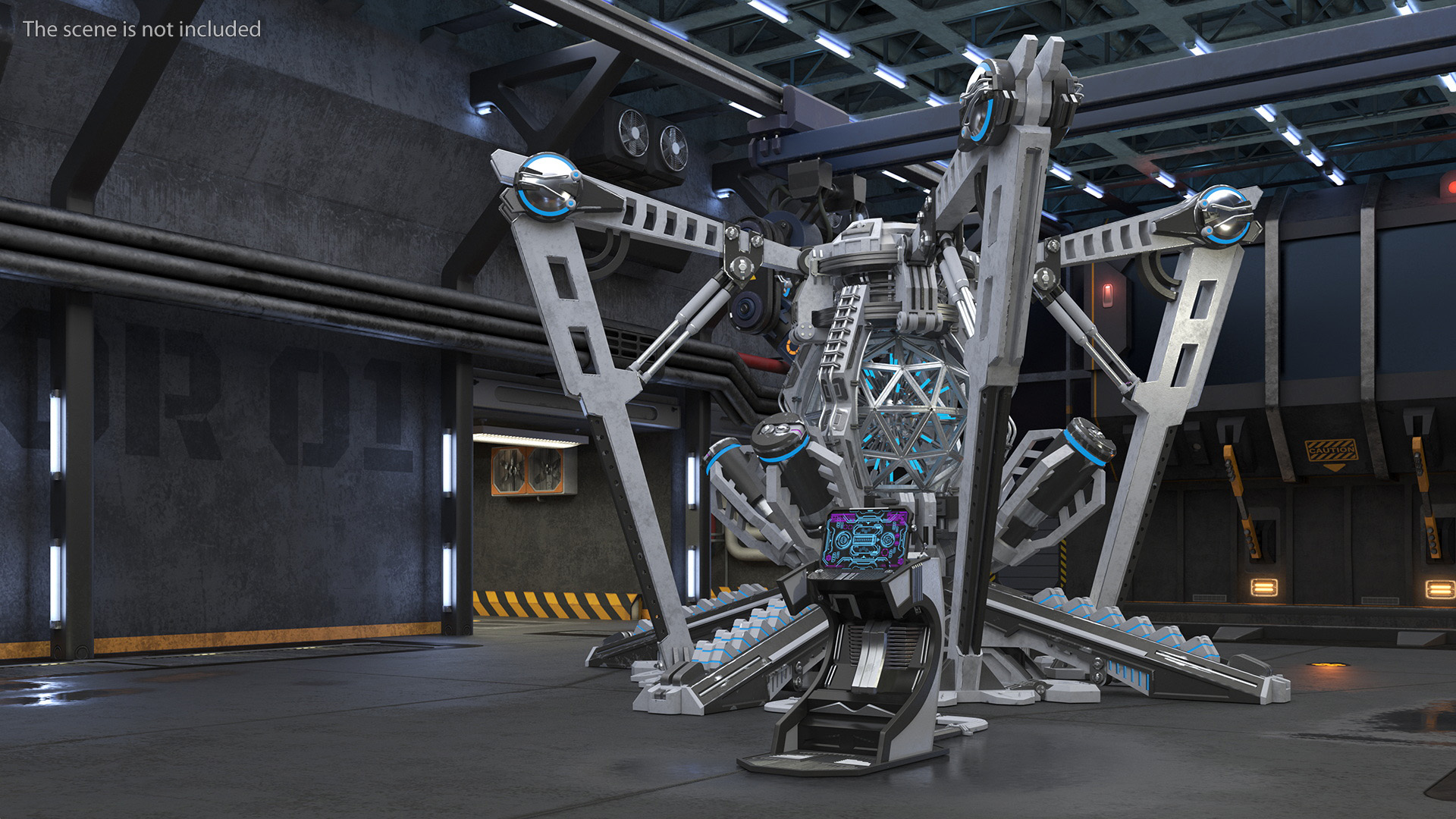 3D Futuristic Nuclear Reactor