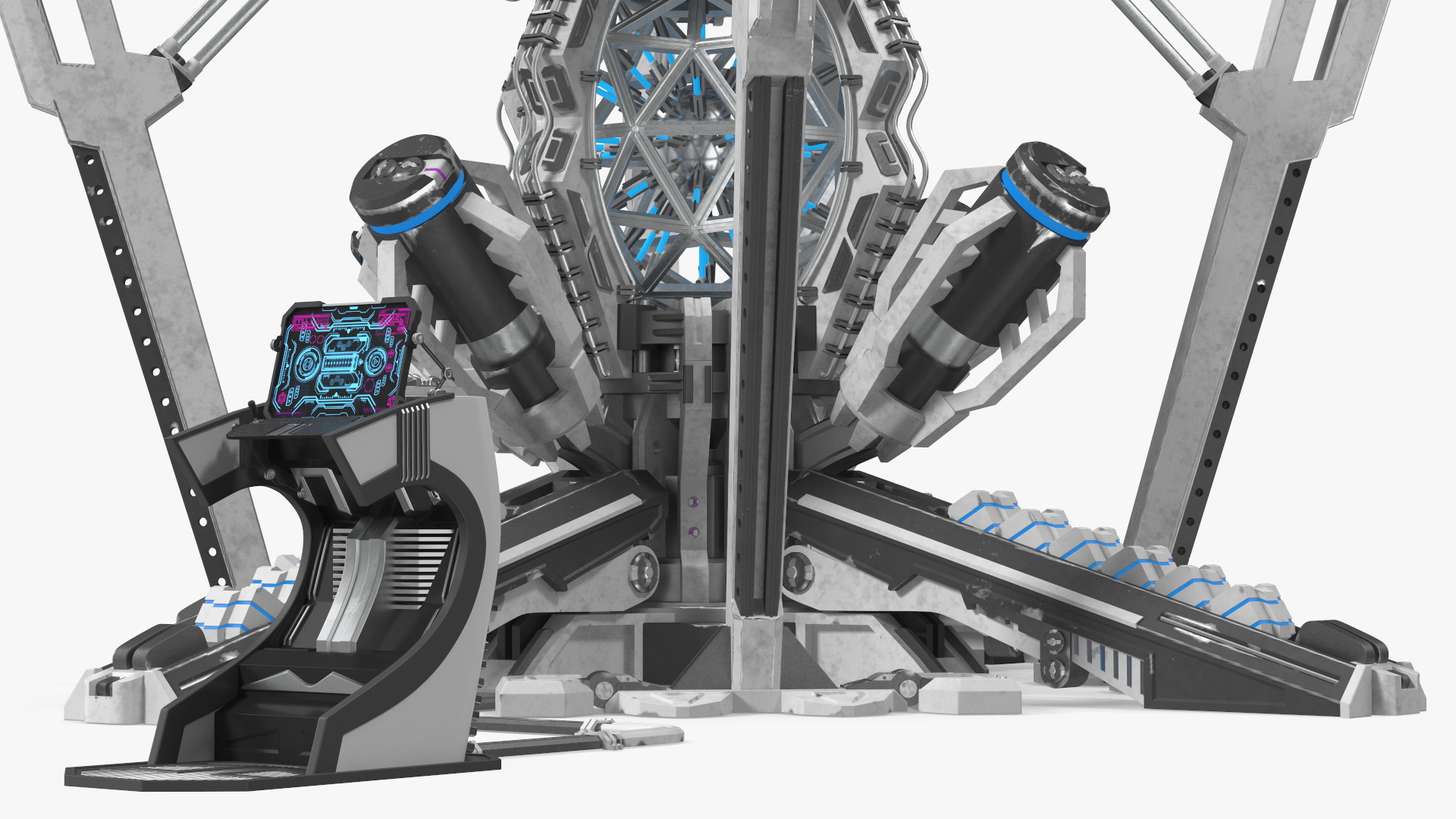 3D Futuristic Nuclear Reactor
