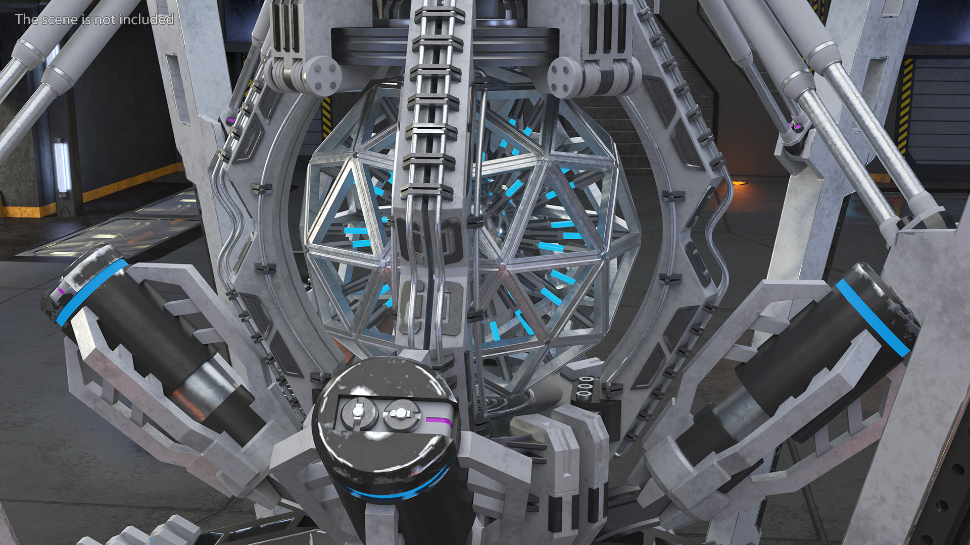3D Futuristic Nuclear Reactor