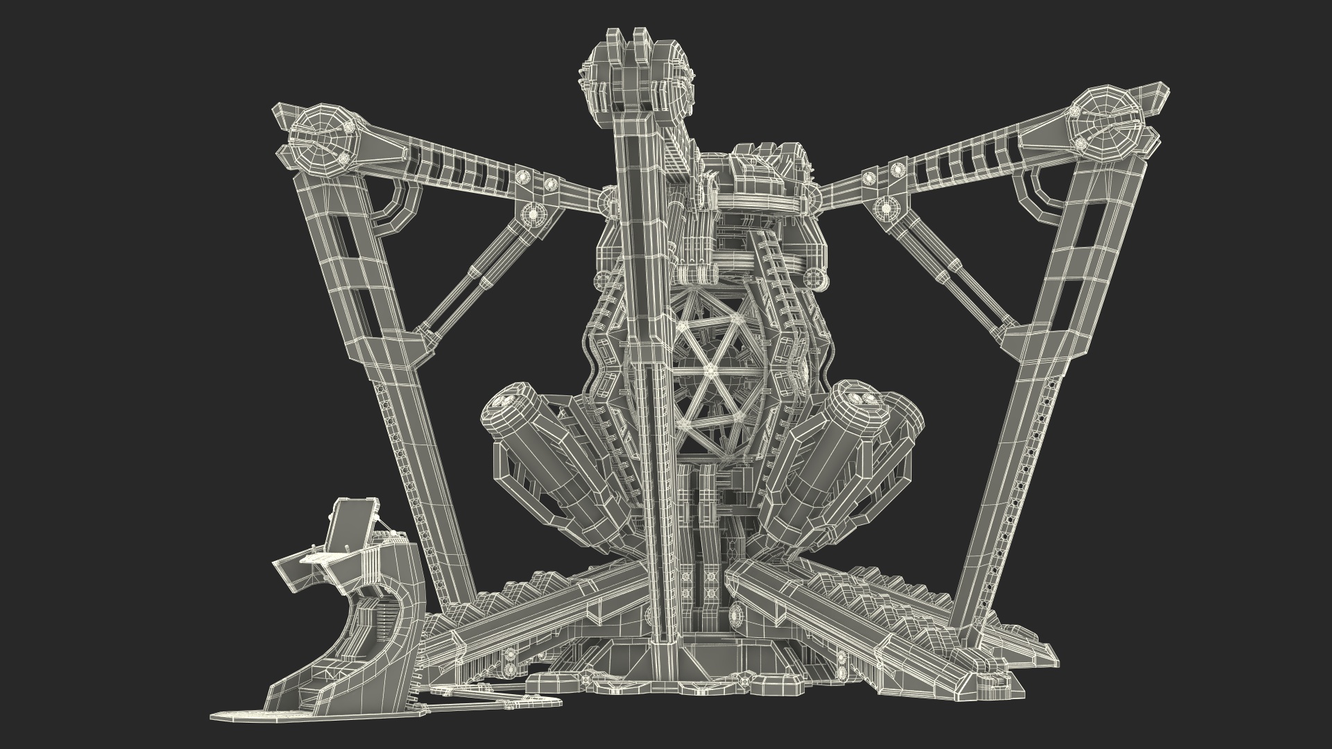 3D Futuristic Nuclear Reactor