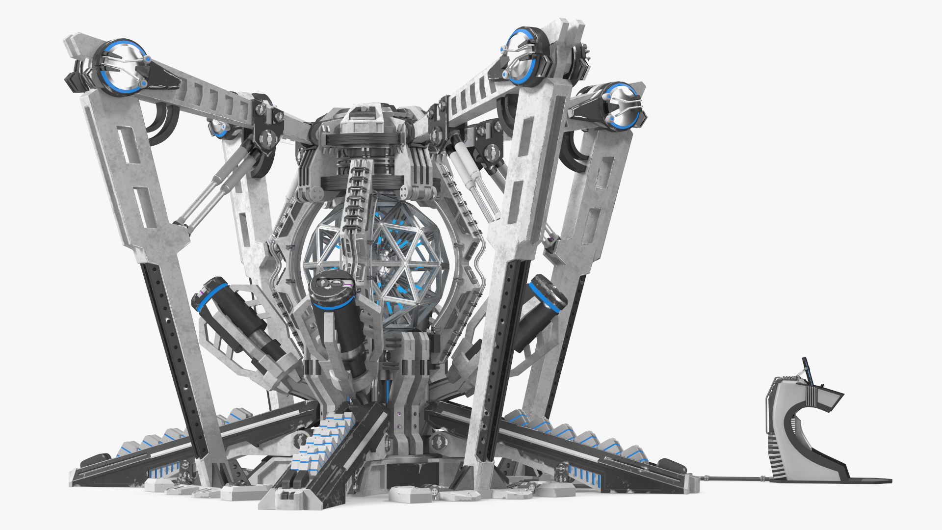 3D Futuristic Nuclear Reactor