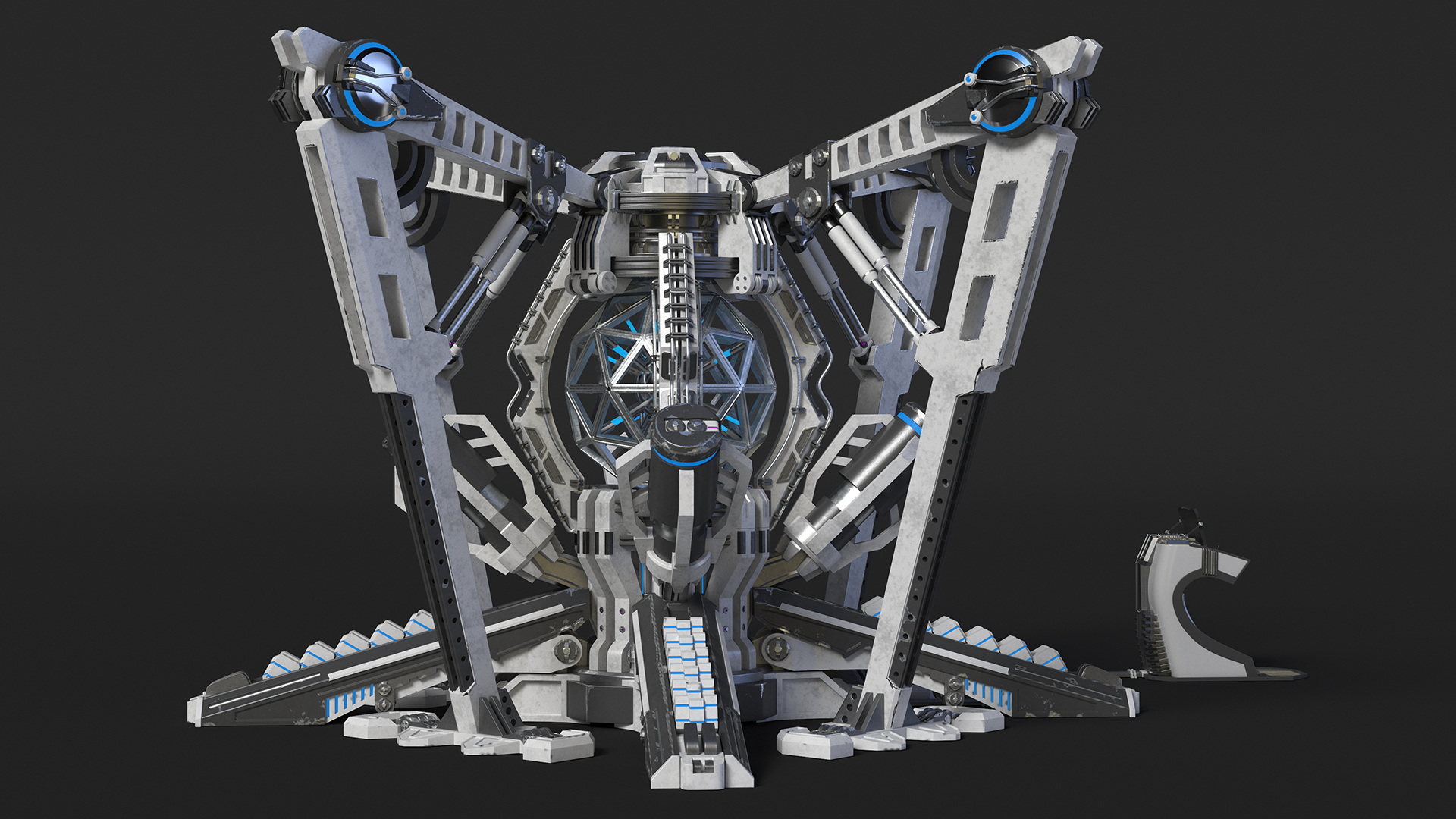 3D Futuristic Nuclear Reactor