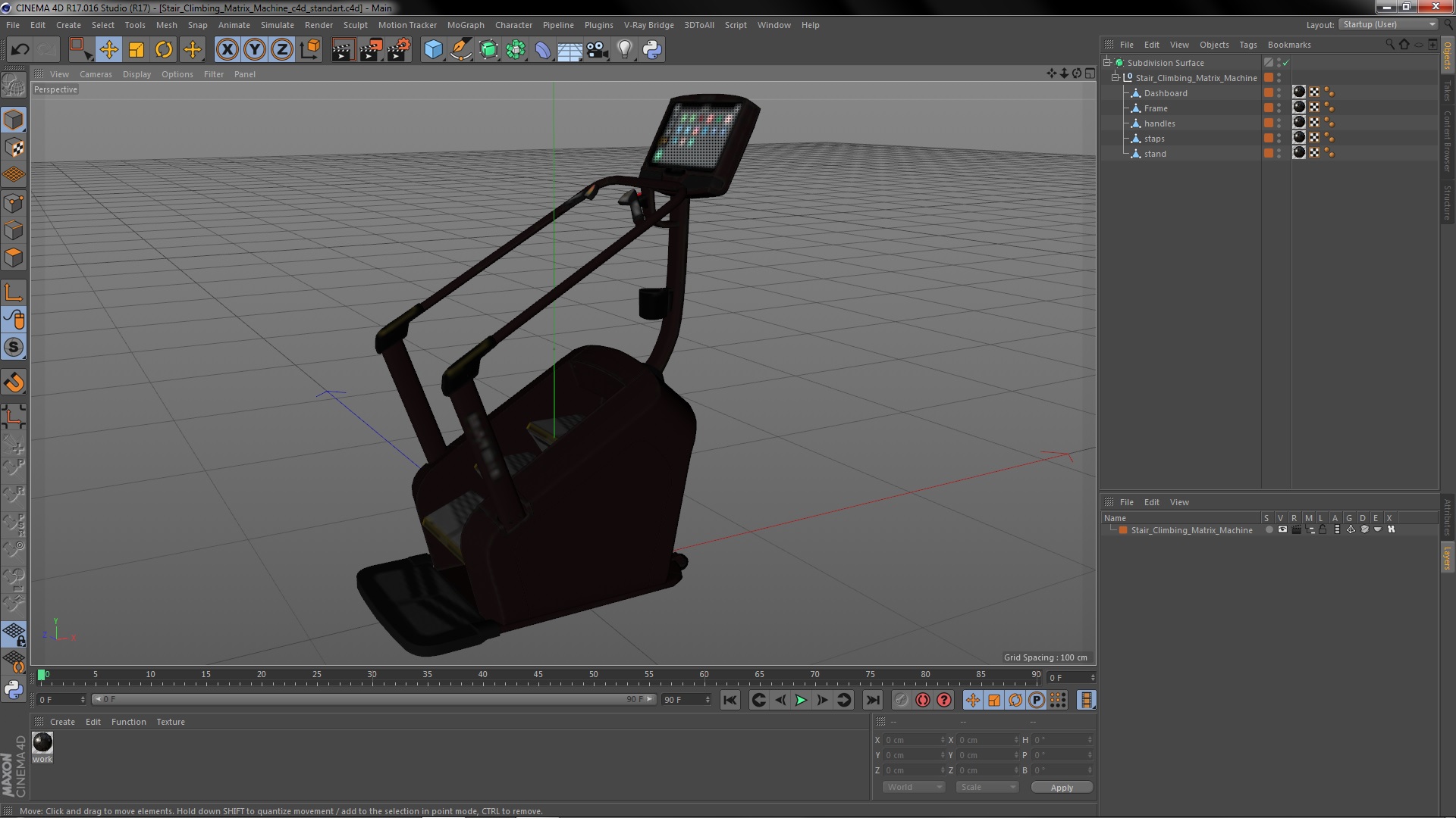 Stair Climbing Matrix Machine 3D model
