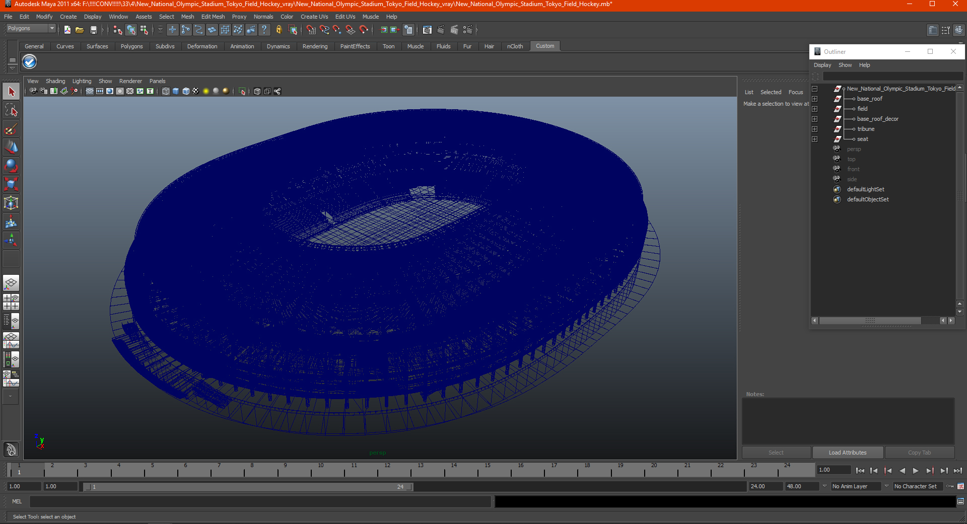 New National Olympic Stadium Tokyo Field Hockey 3D