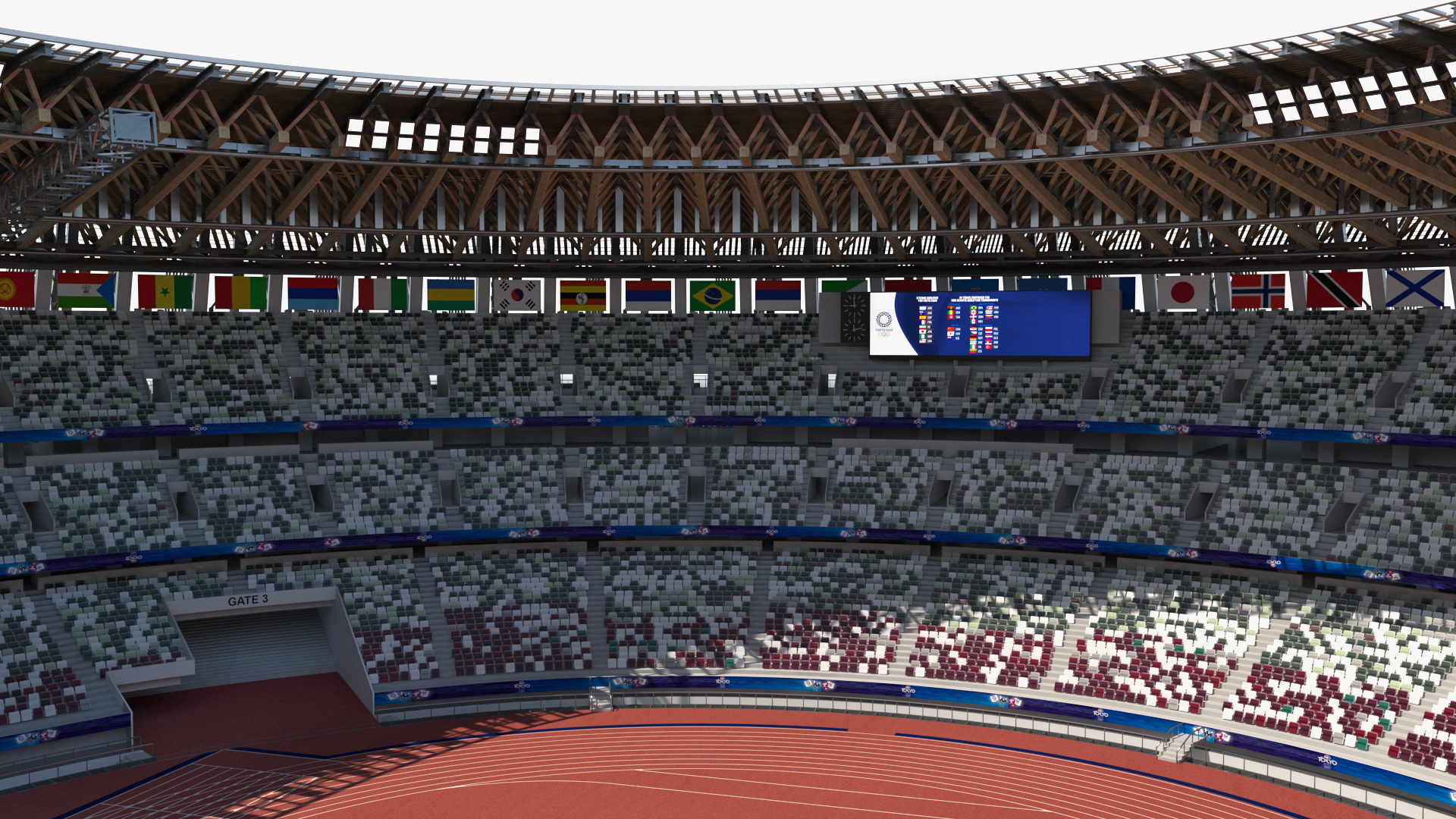New National Olympic Stadium Tokyo Field Hockey 3D