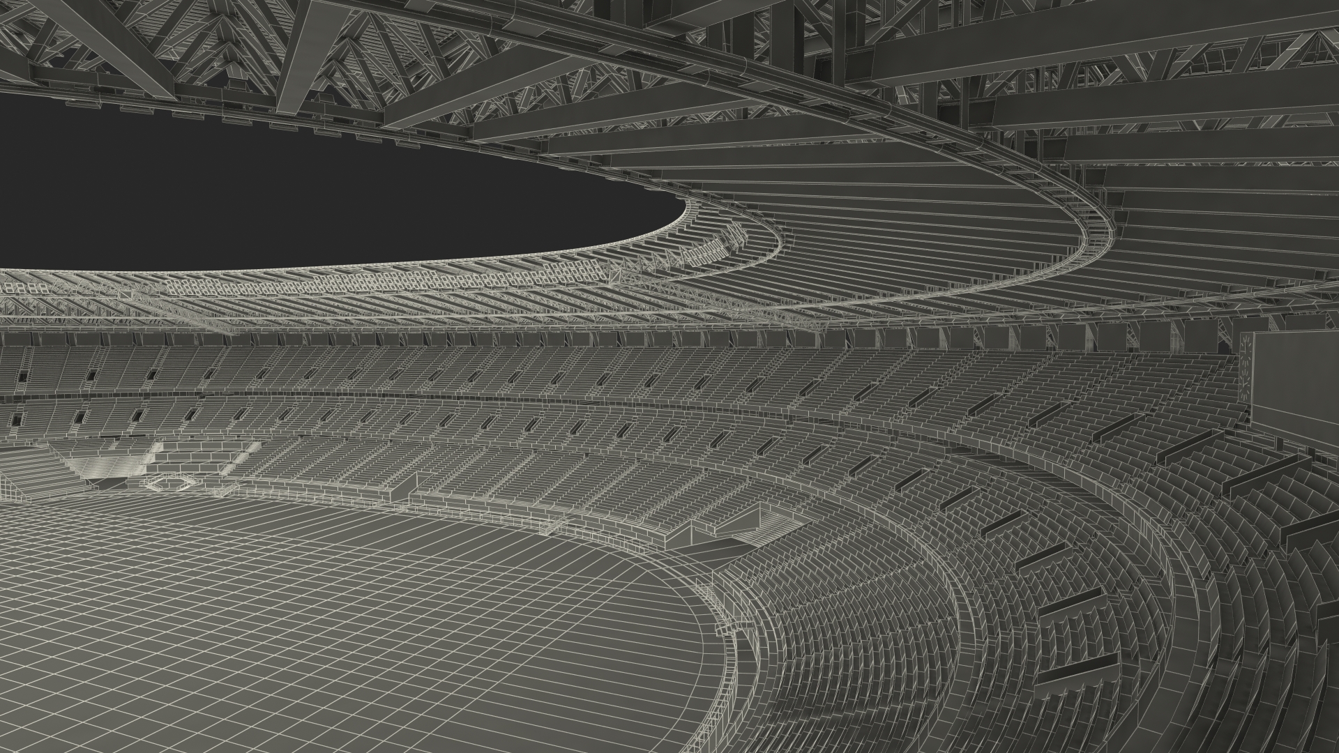 New National Olympic Stadium Tokyo Field Hockey 3D