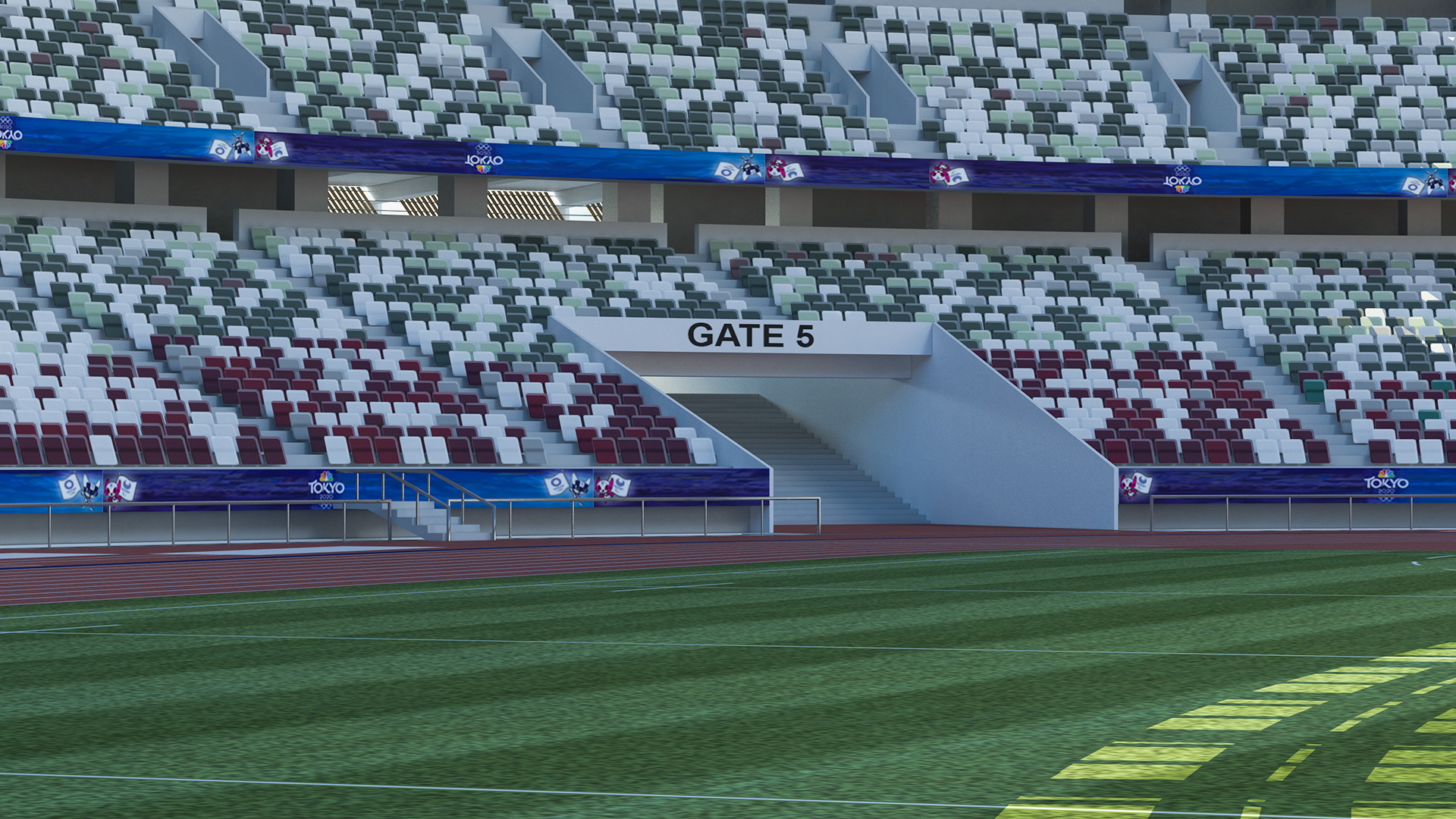 New National Olympic Stadium Tokyo Field Hockey 3D