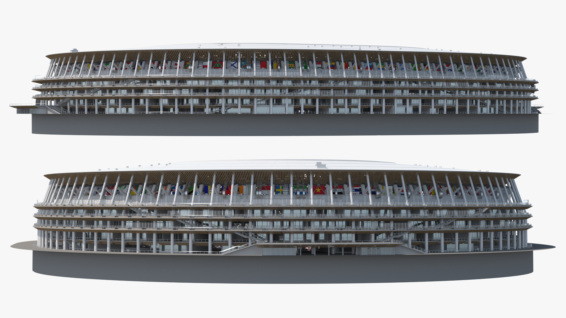 New National Olympic Stadium Tokyo Field Hockey 3D