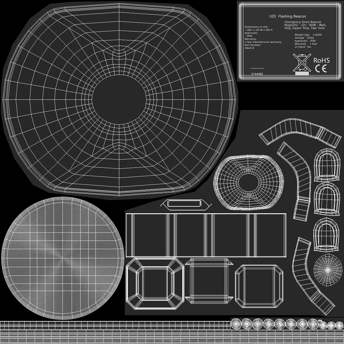 3D Emergency Vehicle Siren Speaker