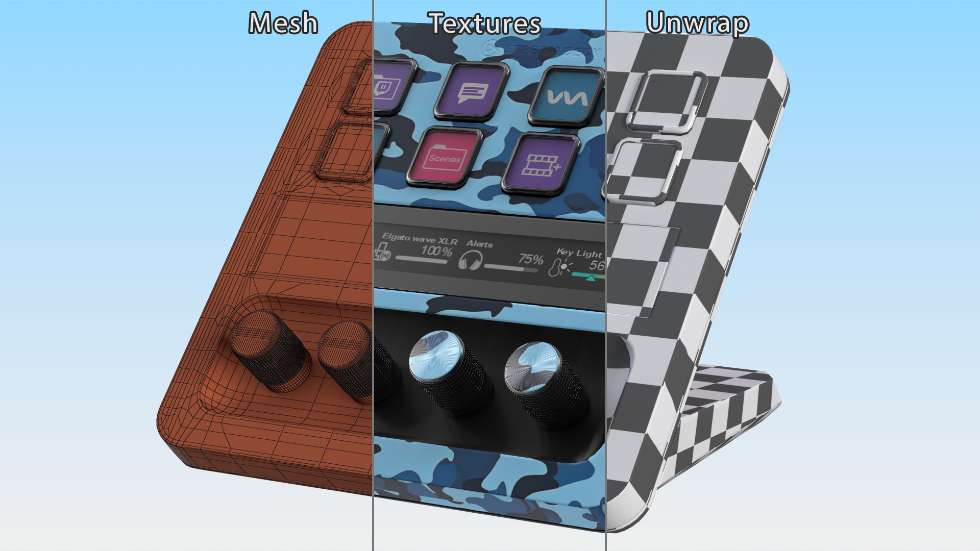 3D model Elgato Stream Deck Custom Skin