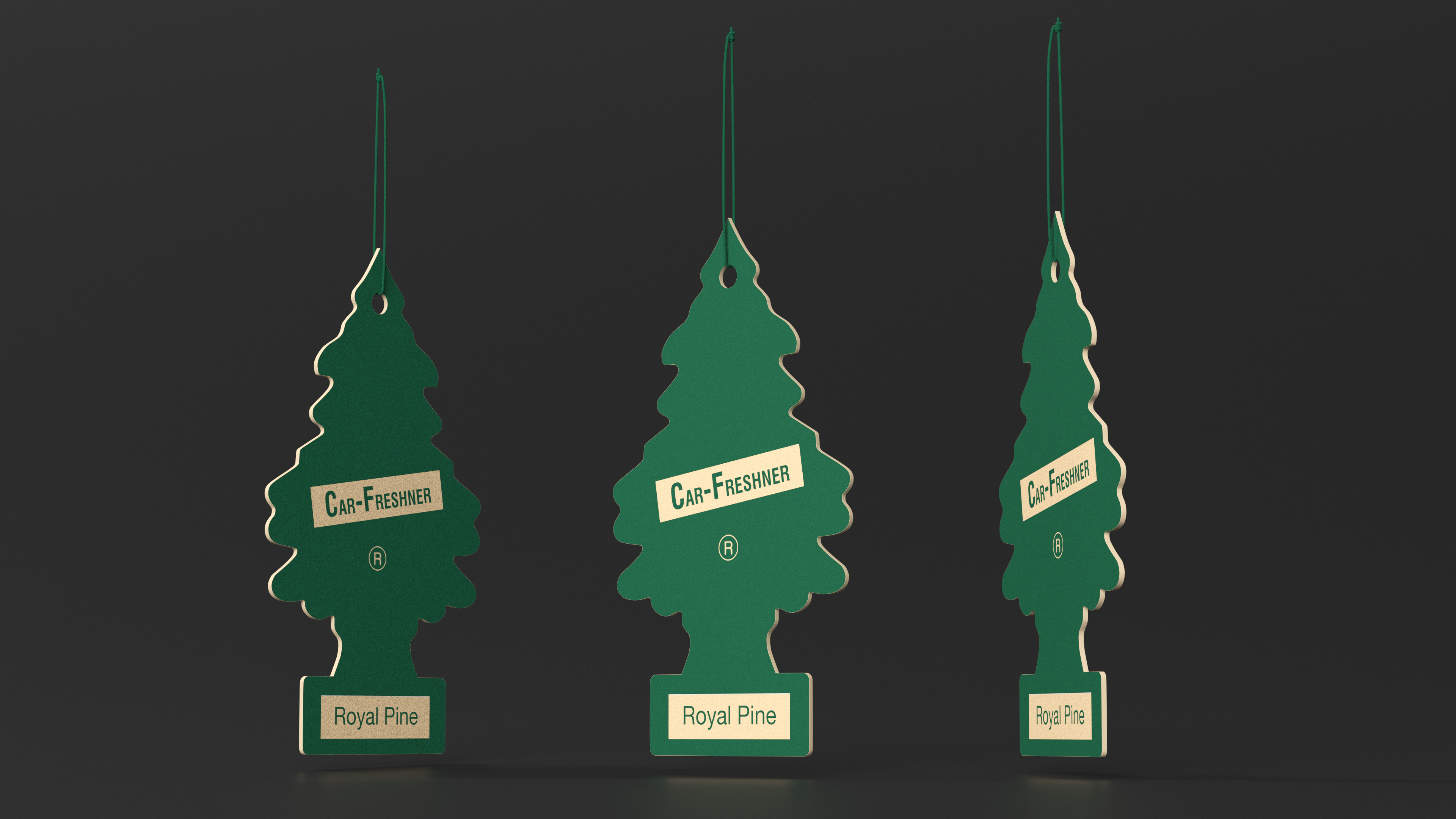3D Little Trees Car Freshener Royal Pine Scent model