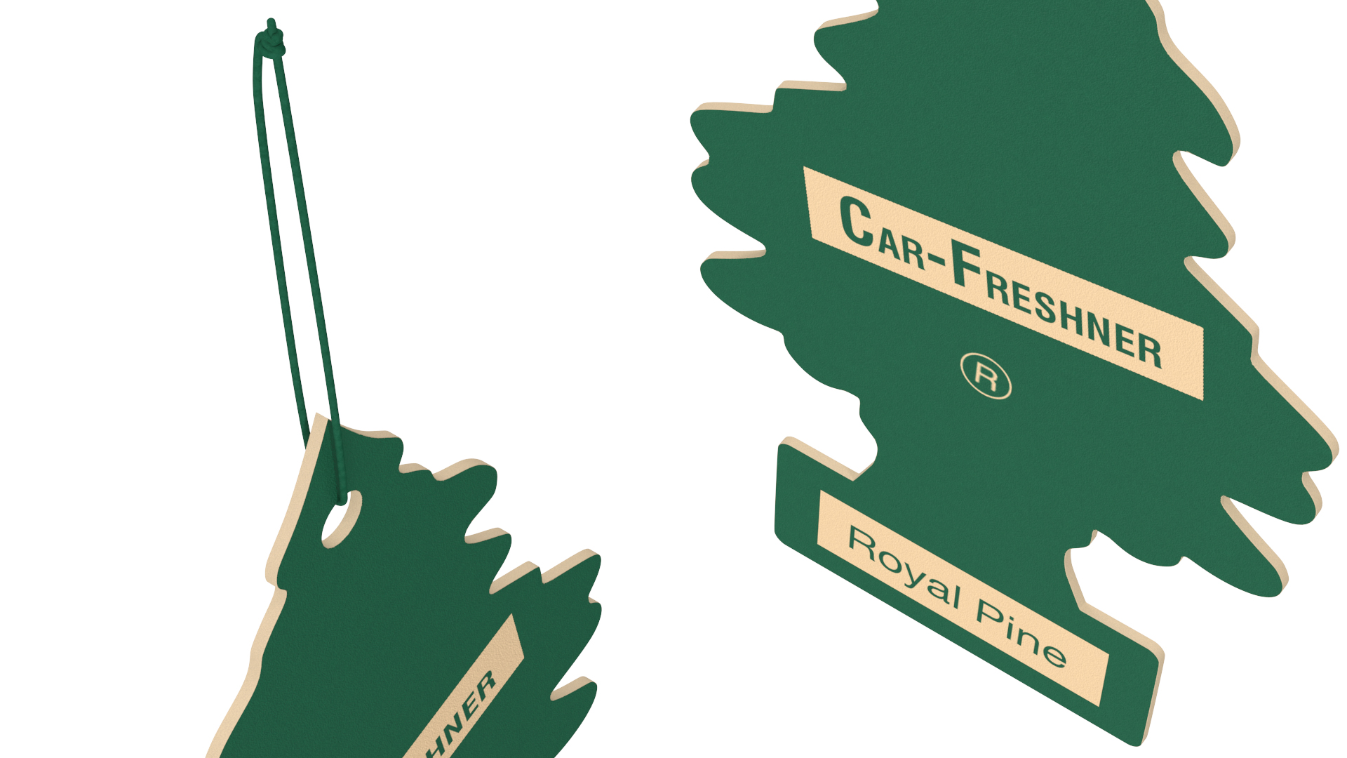 3D Little Trees Car Freshener Royal Pine Scent model