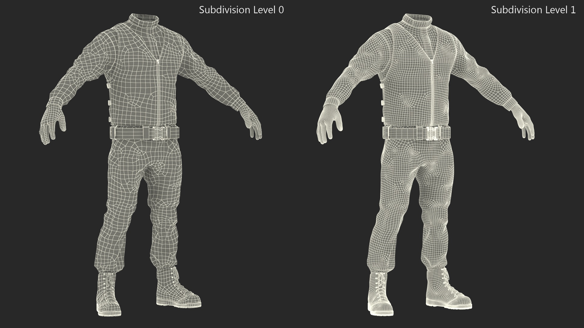 3D Tactical Police Uniform model