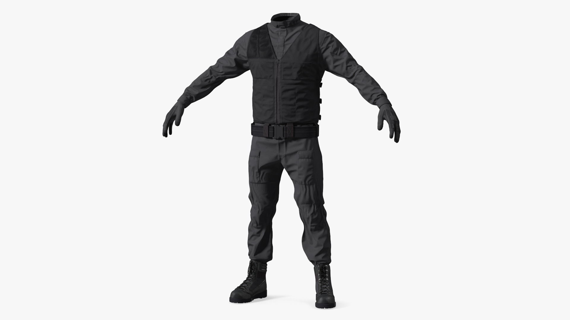 3D Tactical Police Uniform model