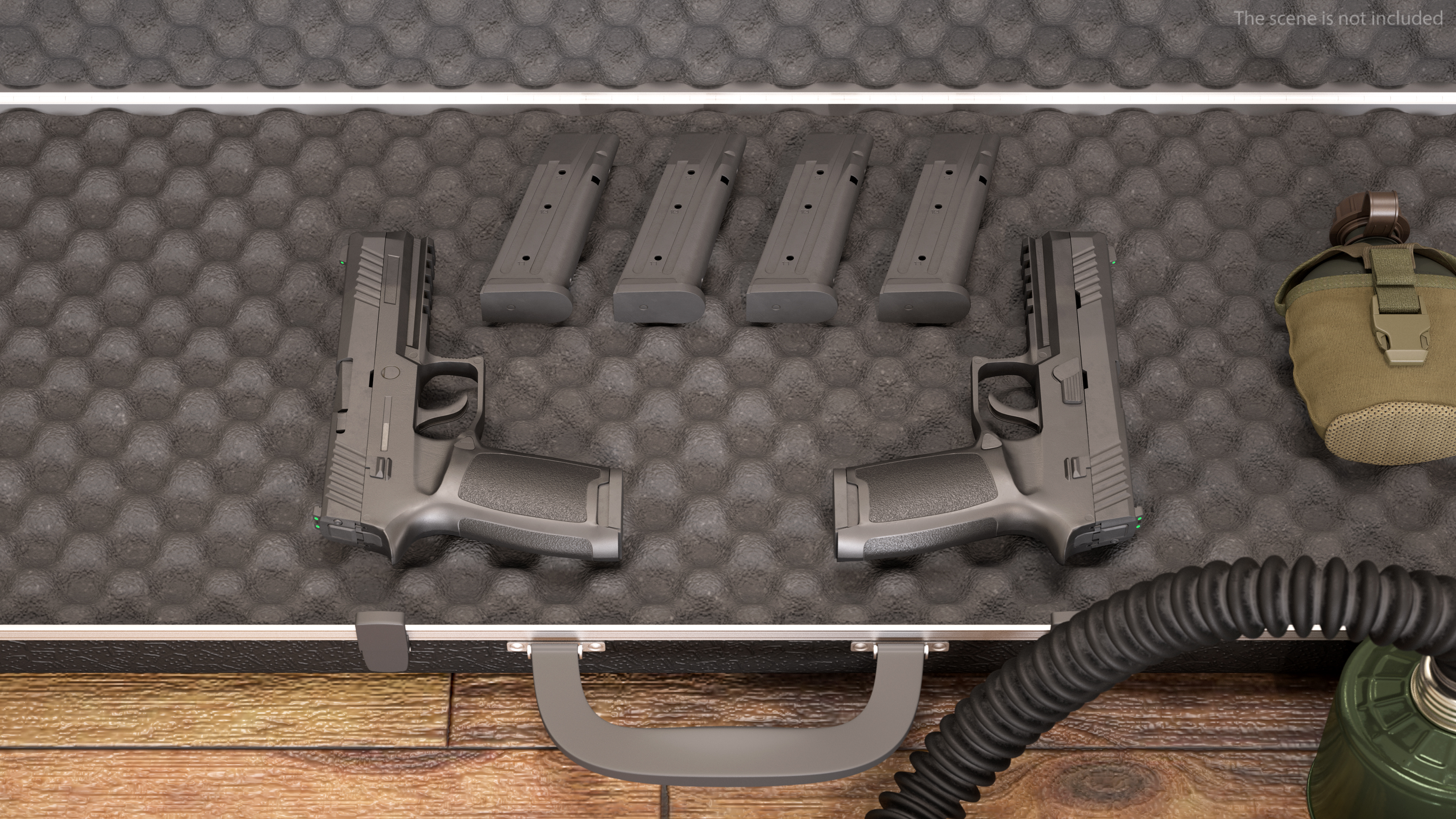 Modern Tactical Pistol Game Weapon 3D model