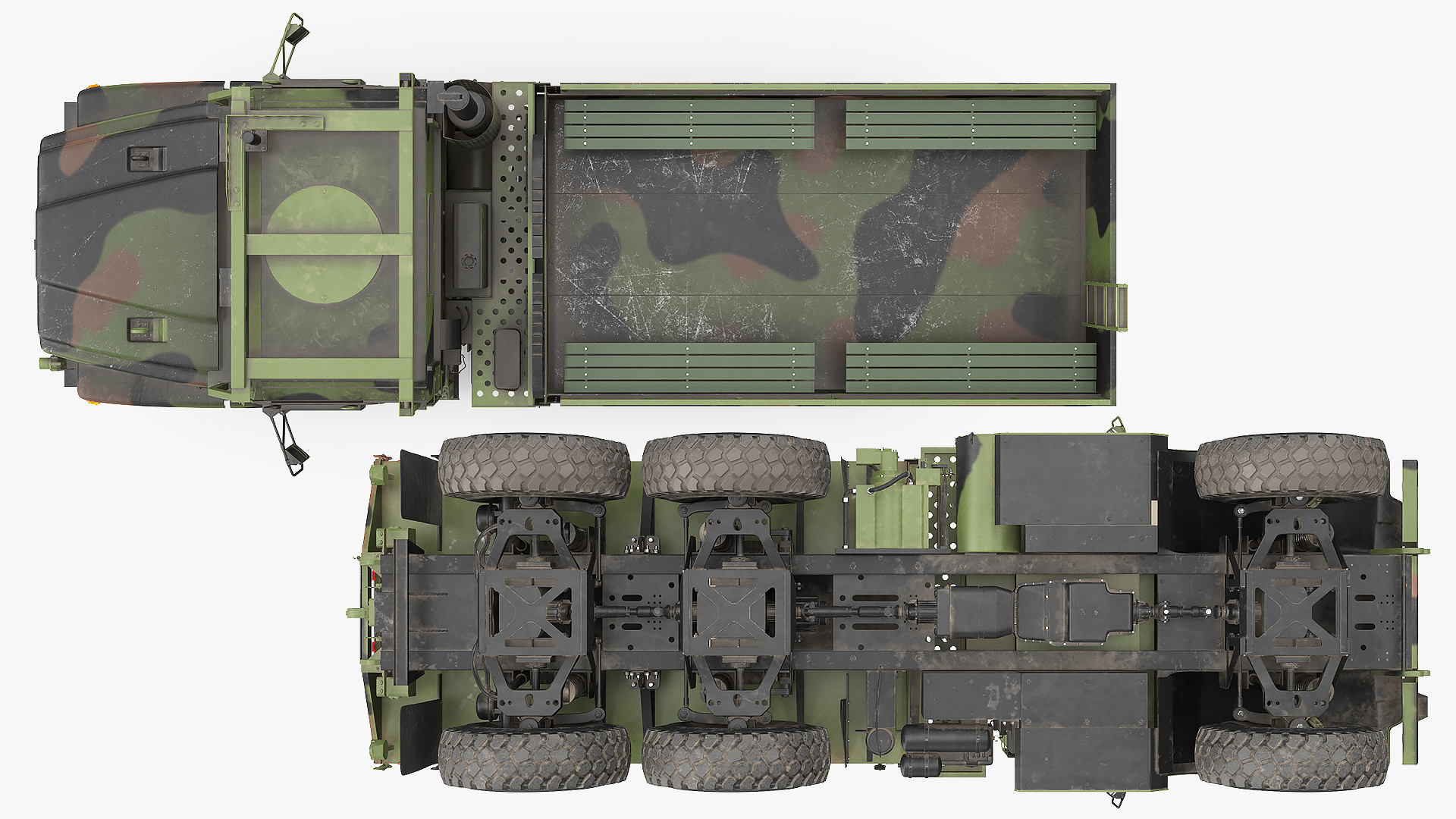 Military Cargo Truck OshKosh MTVR MK23 Dusty 3D model