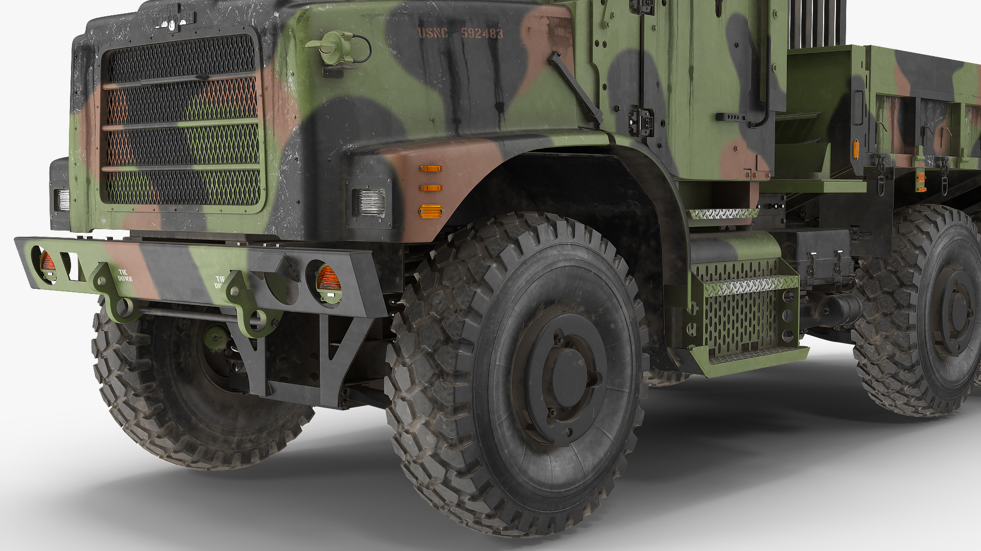 Military Cargo Truck OshKosh MTVR MK23 Dusty 3D model