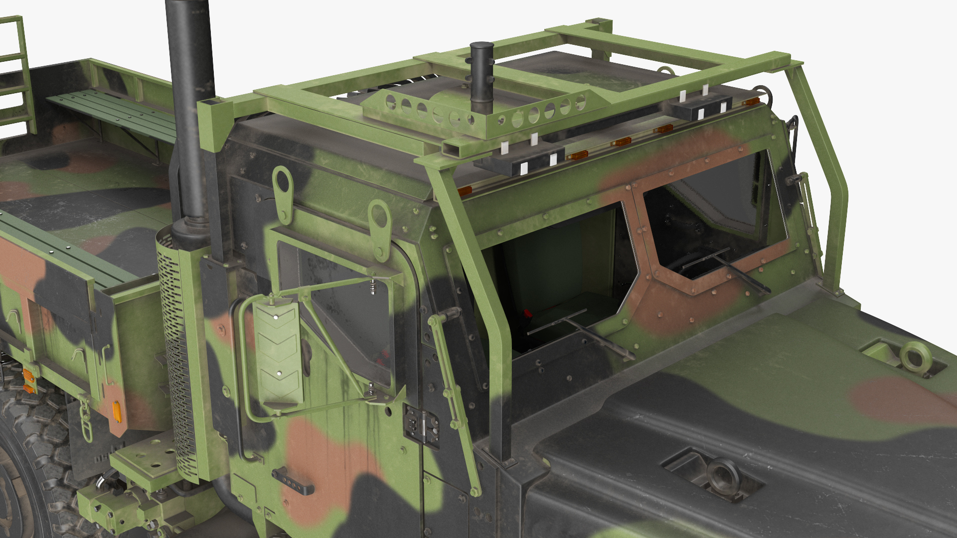 Military Cargo Truck OshKosh MTVR MK23 Dusty 3D model
