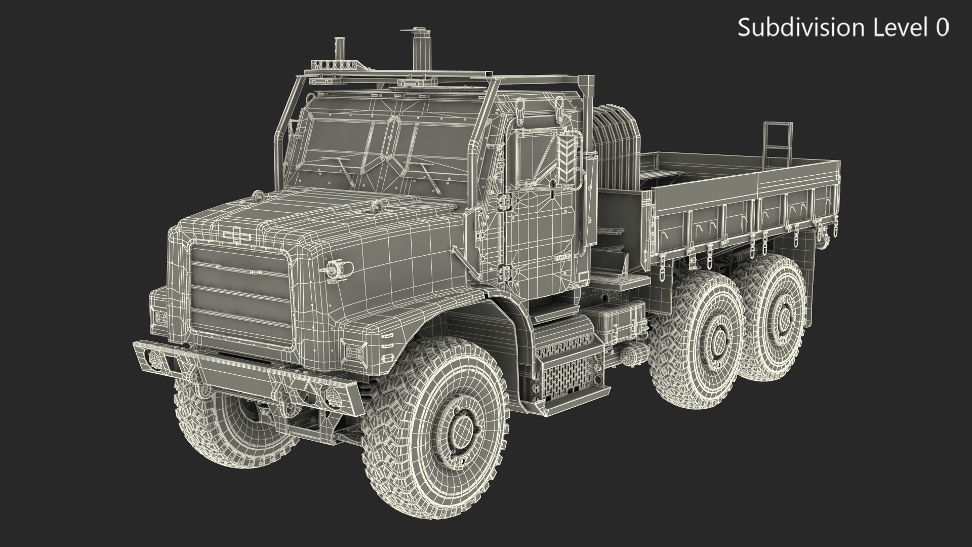 Military Cargo Truck OshKosh MTVR MK23 Dusty 3D model
