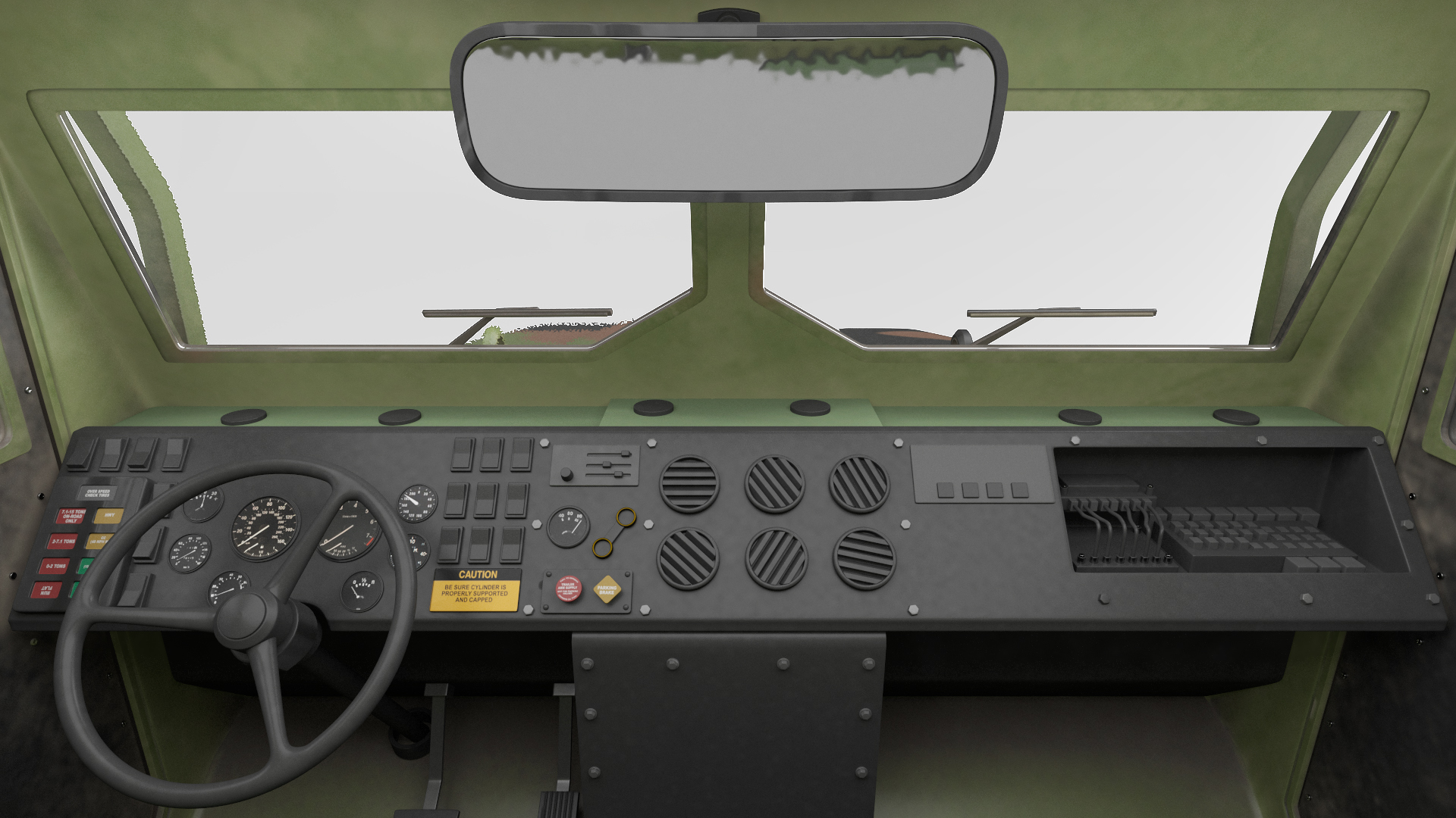 Military Cargo Truck OshKosh MTVR MK23 Dusty 3D model