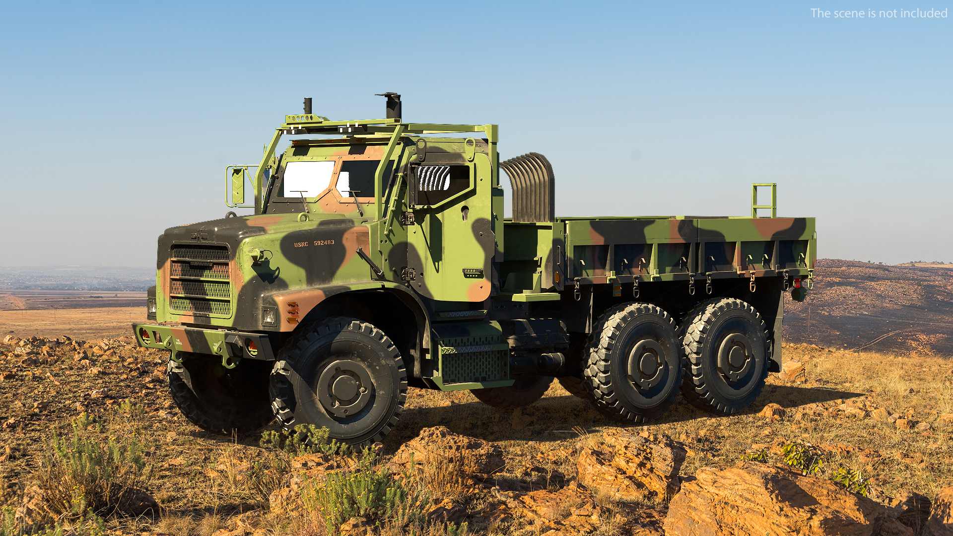 Military Cargo Truck OshKosh MTVR MK23 Dusty 3D model