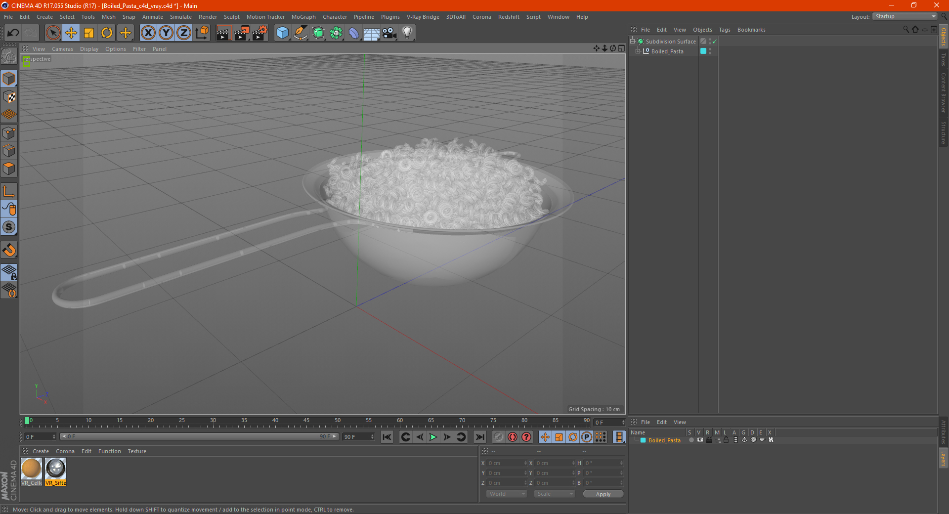 Boiled Pasta 3D