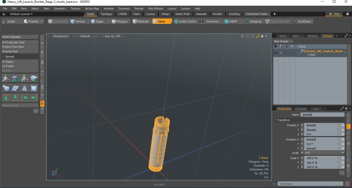 Heavy Lift Launch Rocket Stage-2 3D