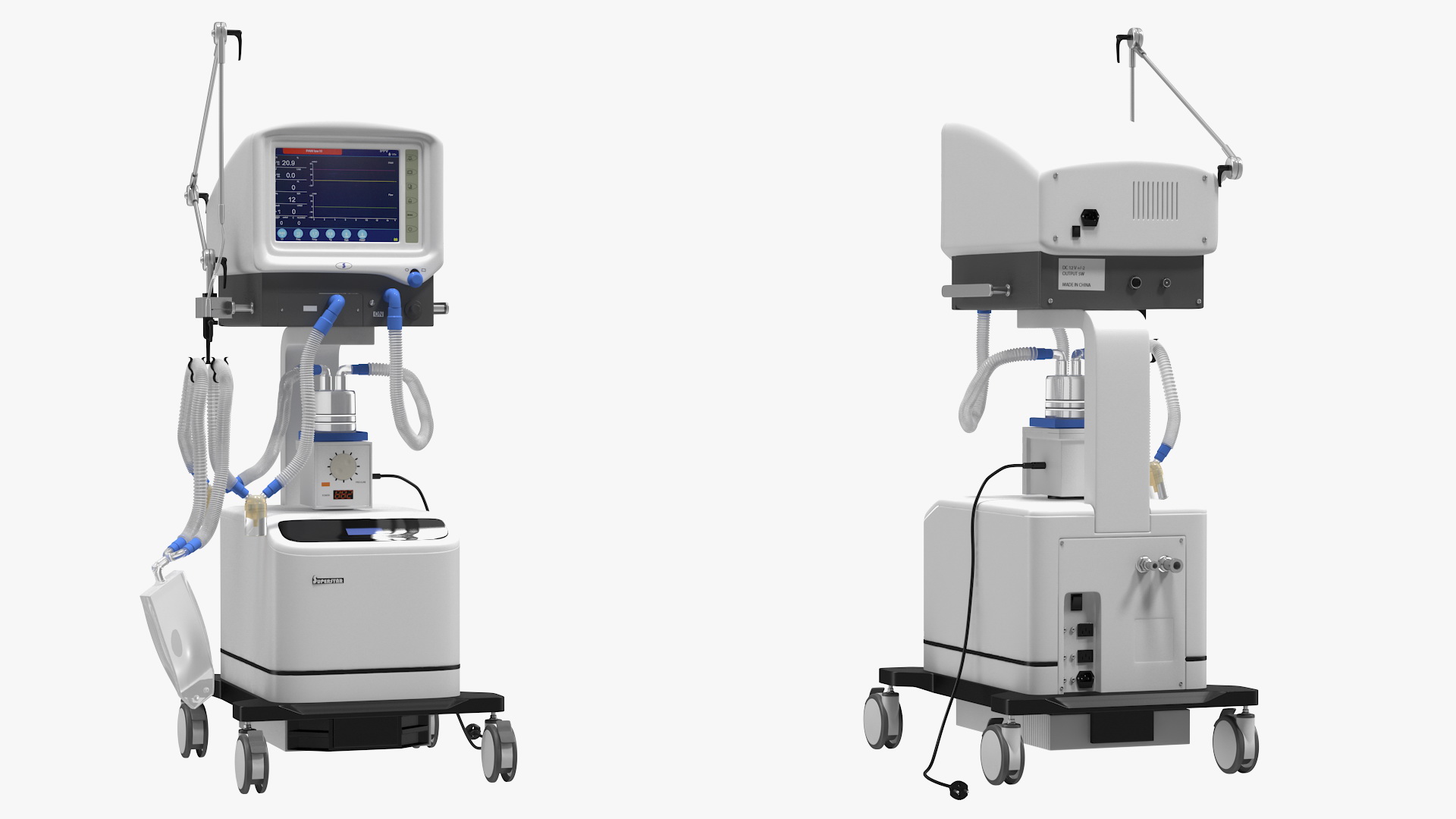 3D Superstar S1100 ICU Ventilator Machine model