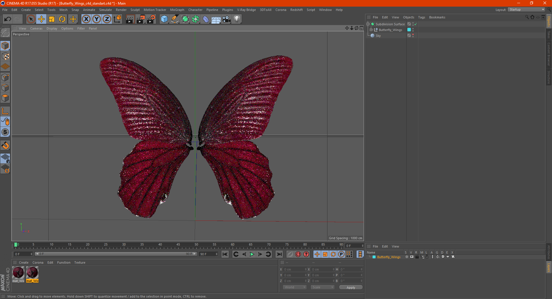 3D model Butterfly Wings