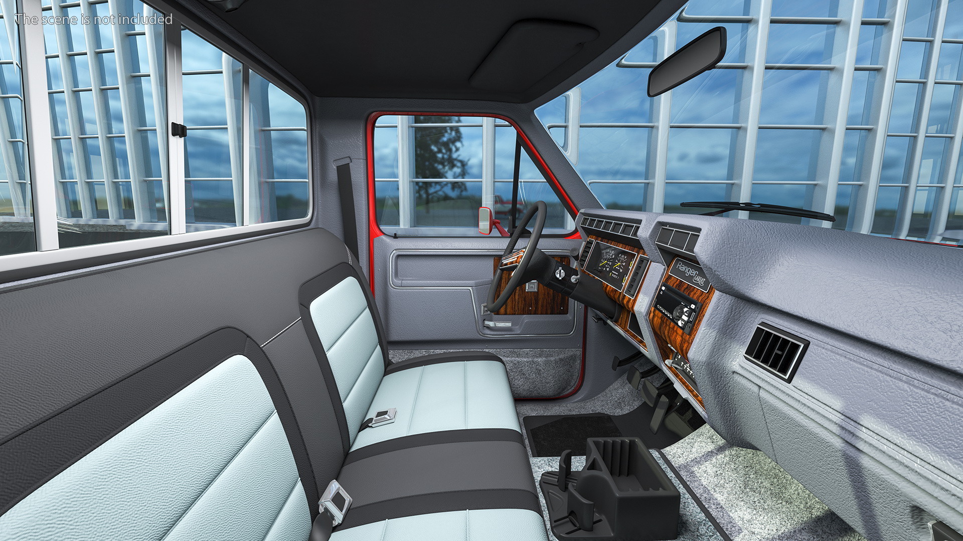 Ford F Series Ranger 1980 Pickup Truck Red 3D