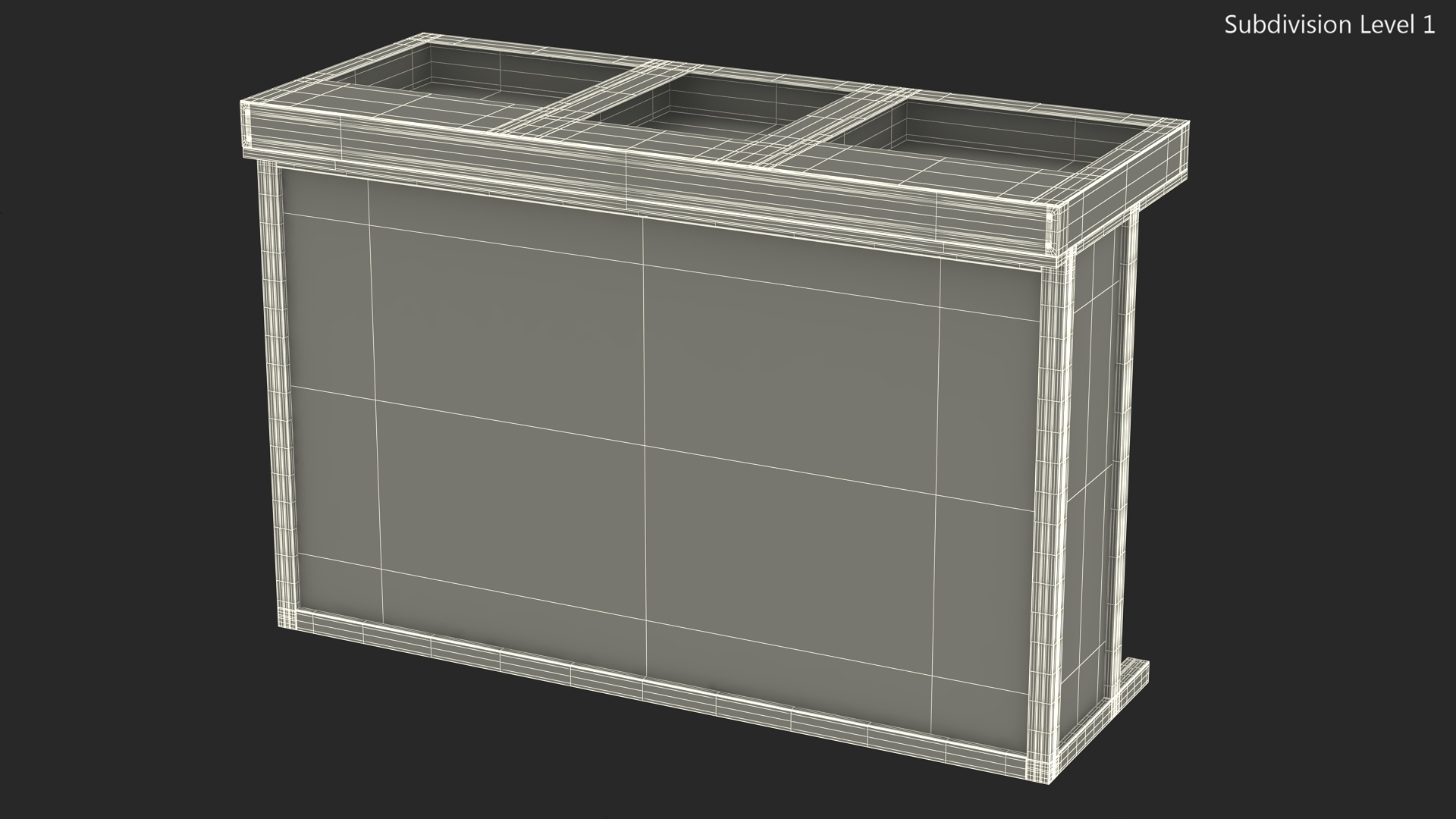 3D DJ Stand with Green Lighting model
