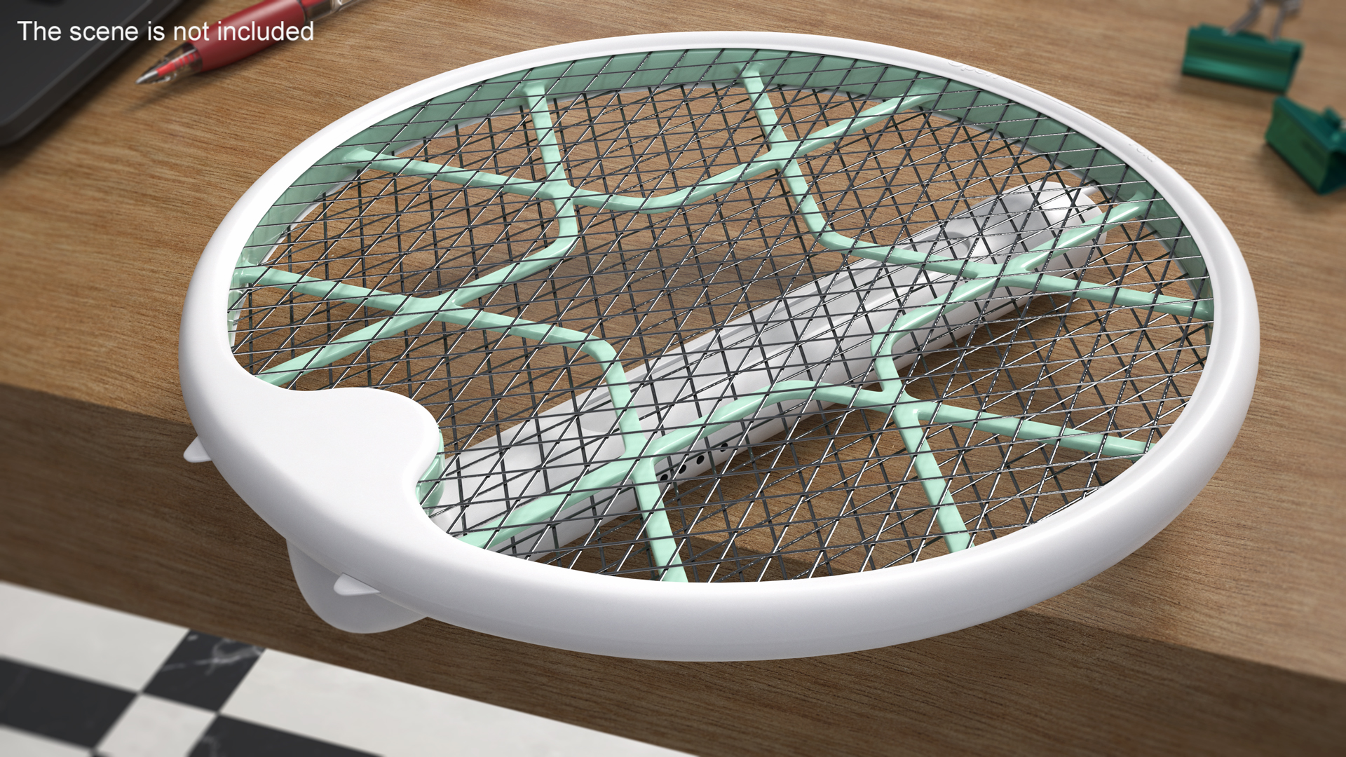 3D Folded Electric Bug Zapper Racket model
