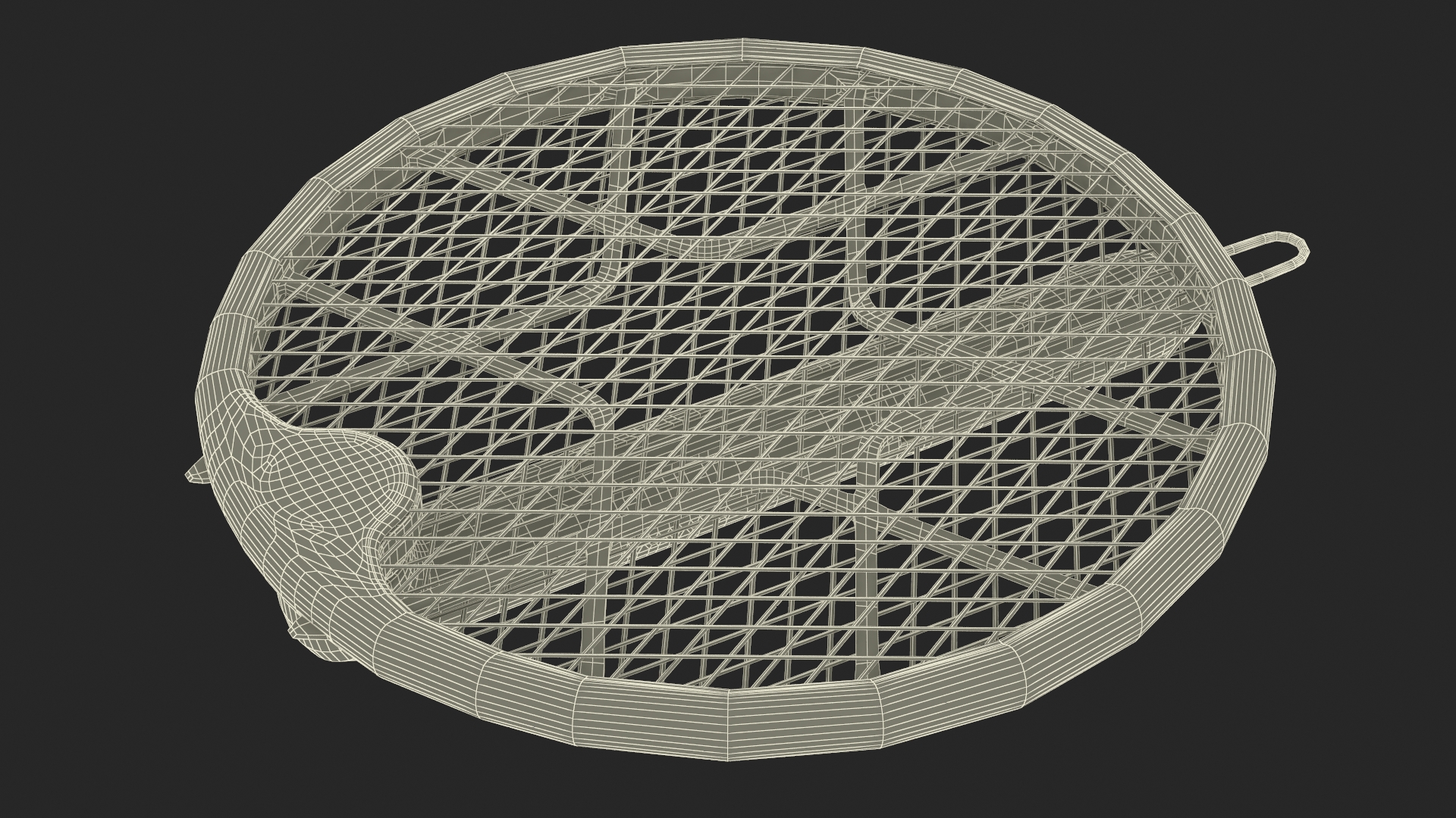 3D Folded Electric Bug Zapper Racket model
