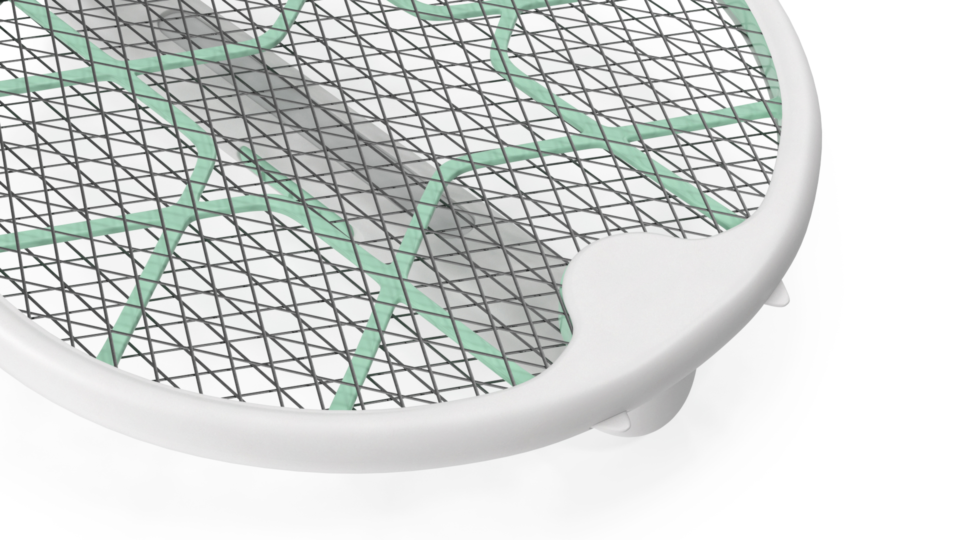 3D Folded Electric Bug Zapper Racket model