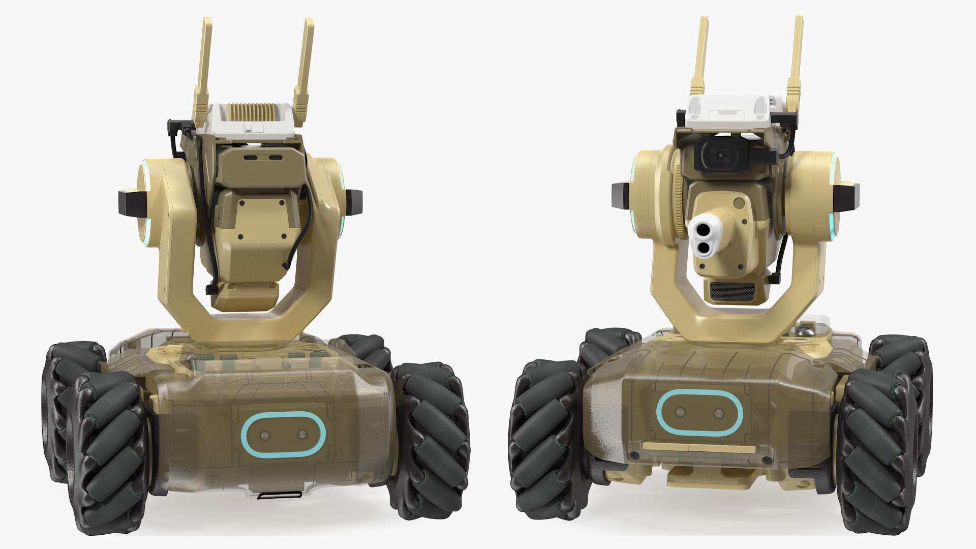 Mini Tank Drone Rigged 3D