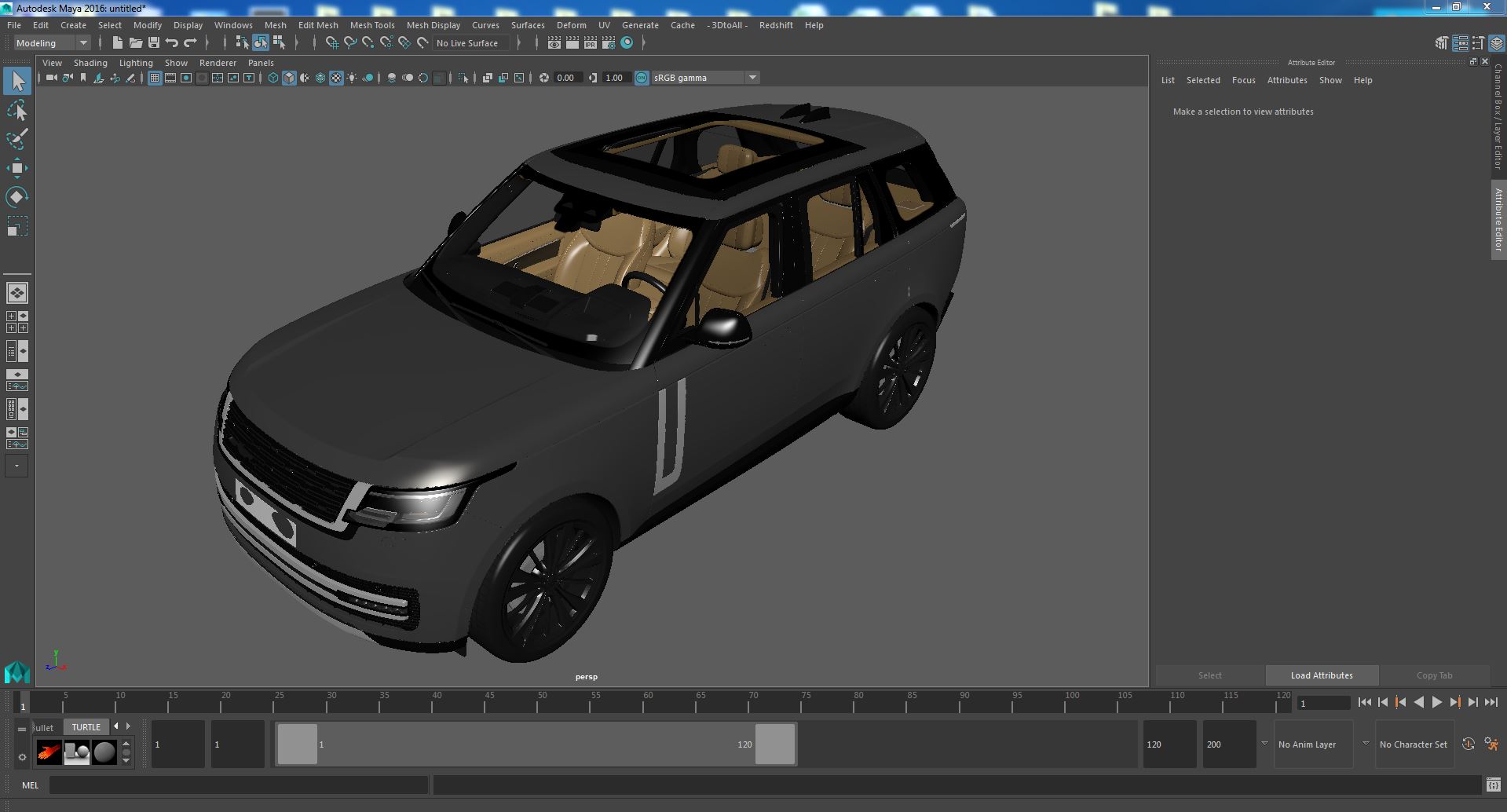 Luxury European SUV 3D model